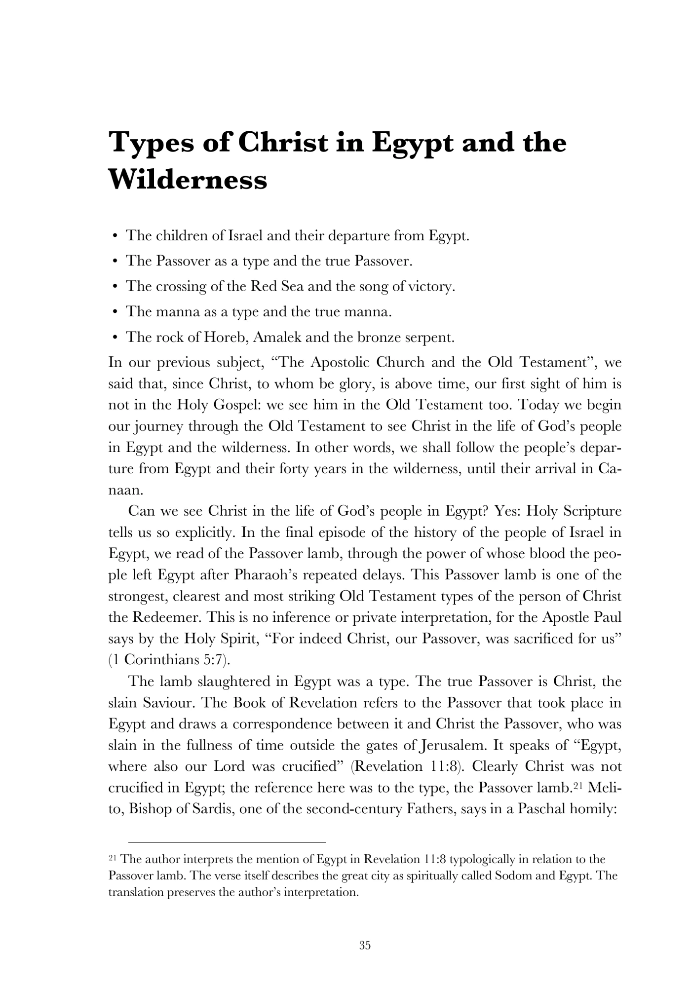 Christ in the wilderness types
