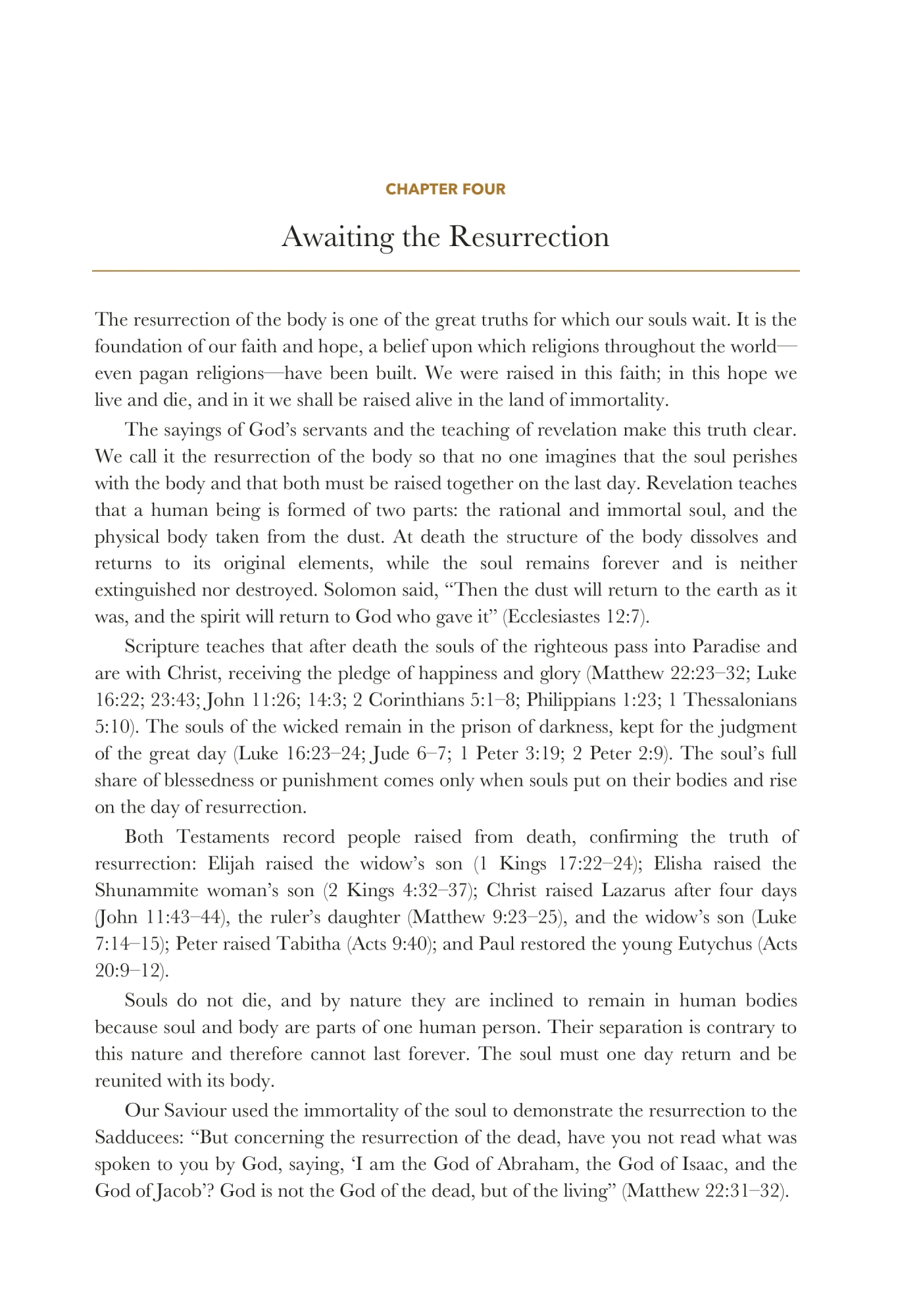 Awaiting the Resurrection