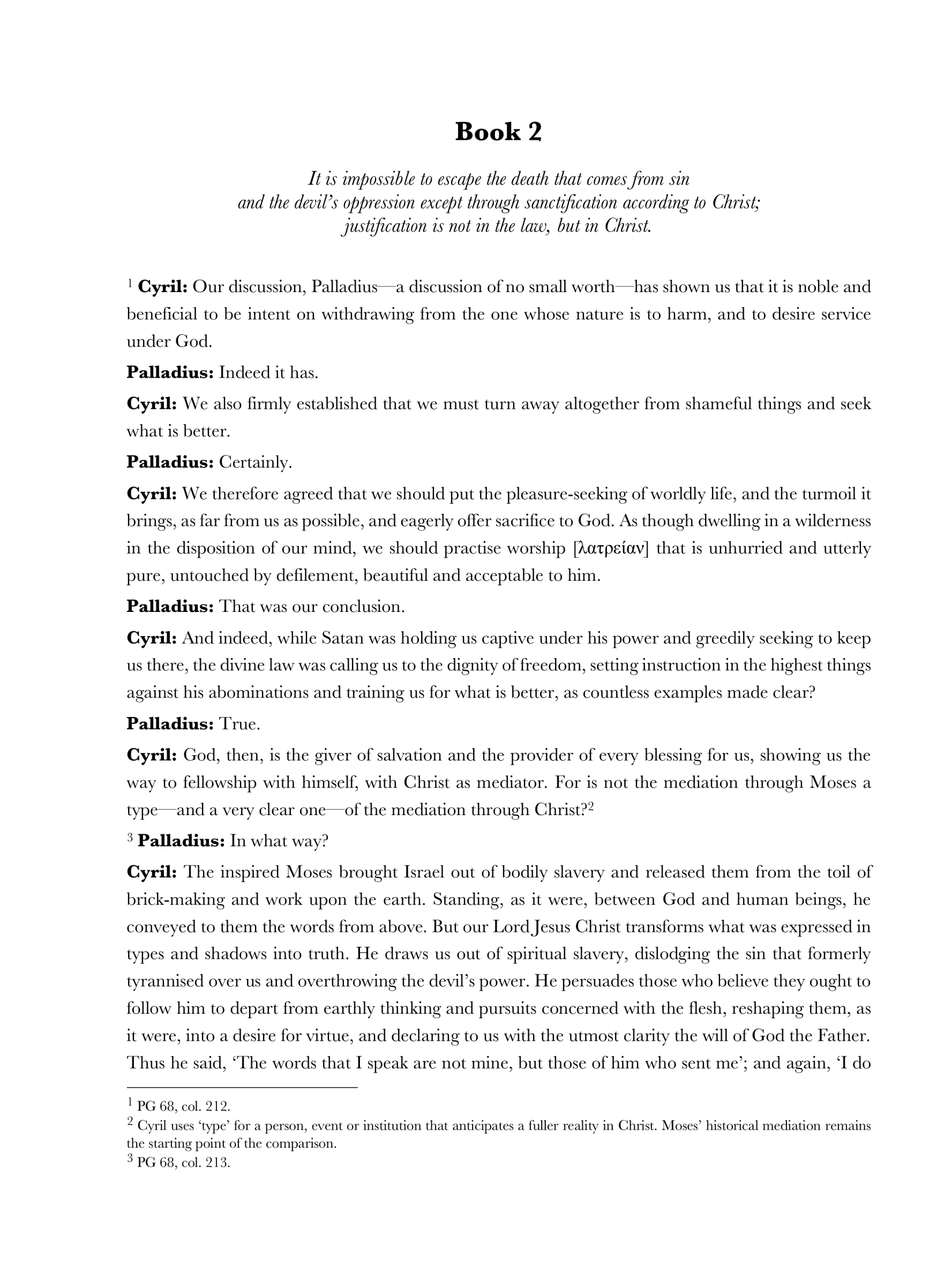 Book Two — Deliverance through Christ
