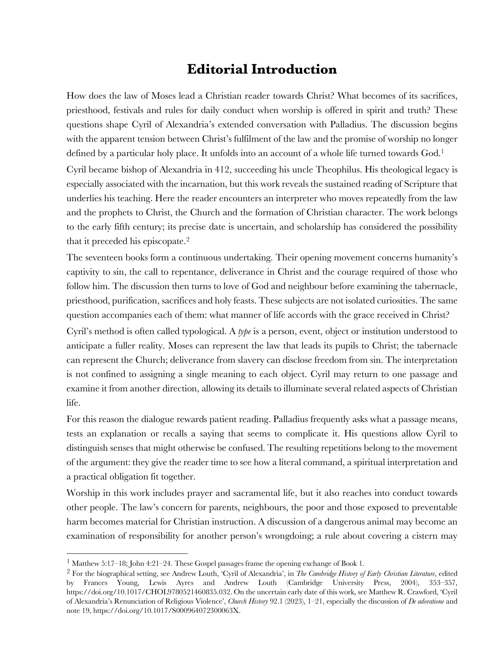 Editorial introduction