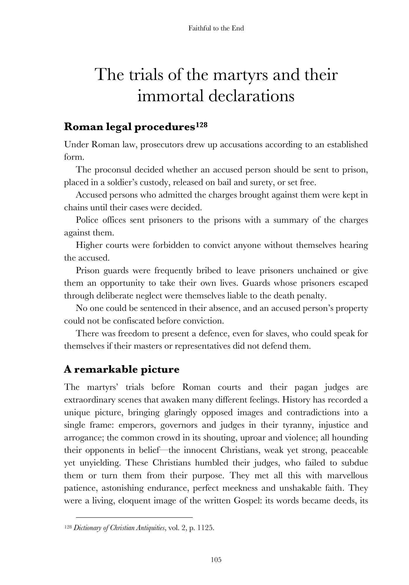 The martyrs’ declarations
