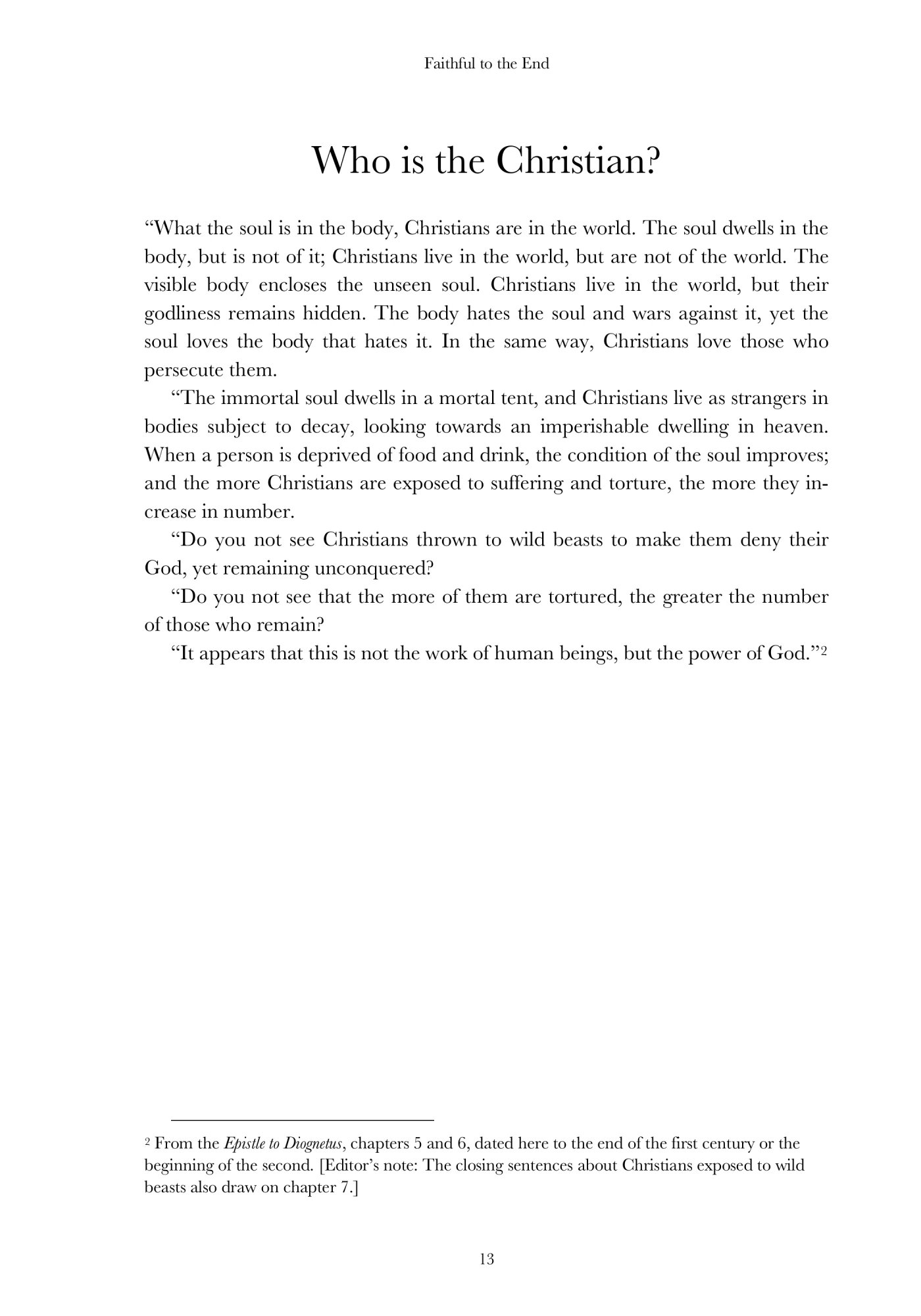 Who is the Christian?