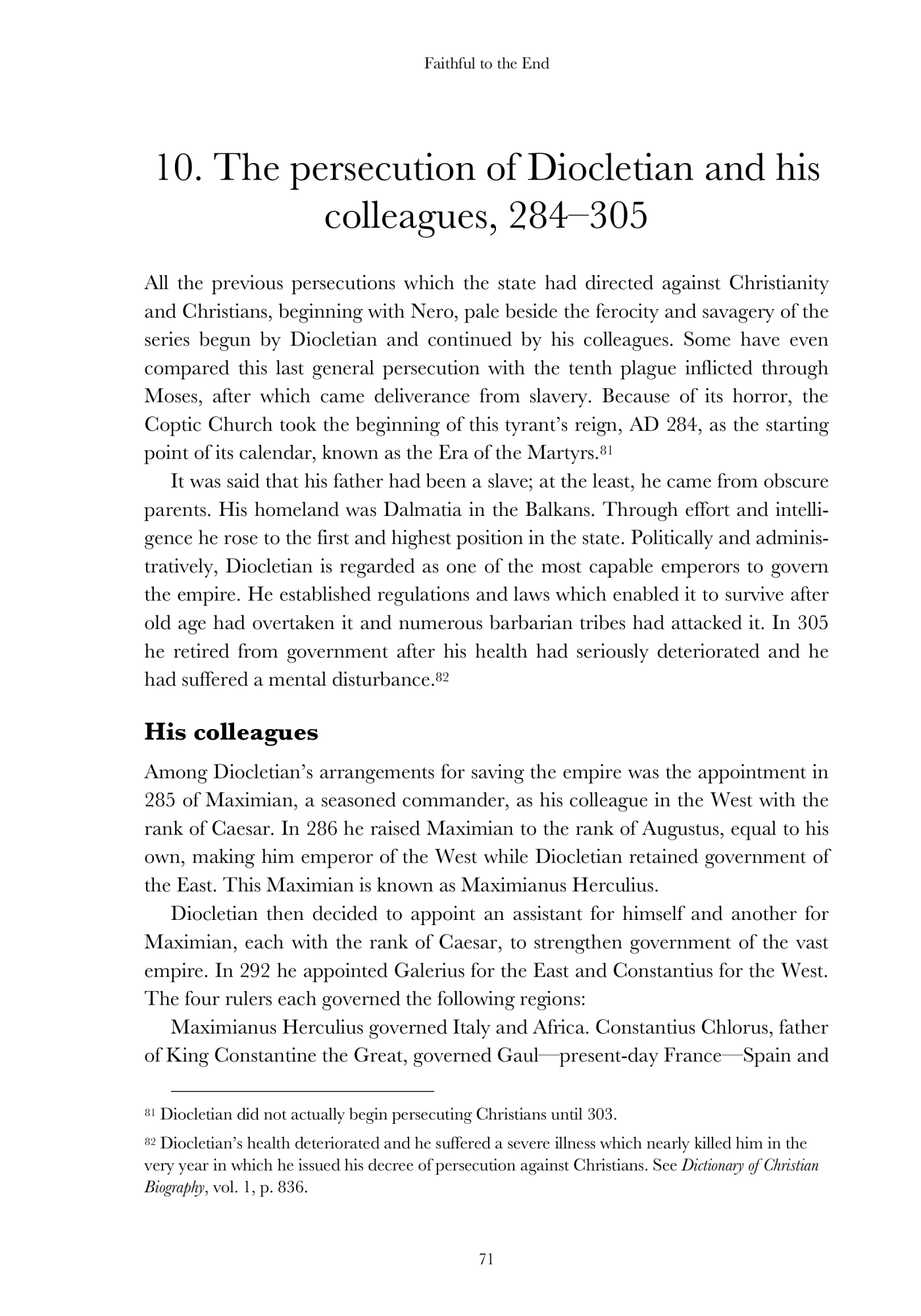 Diocletian and the great persecution