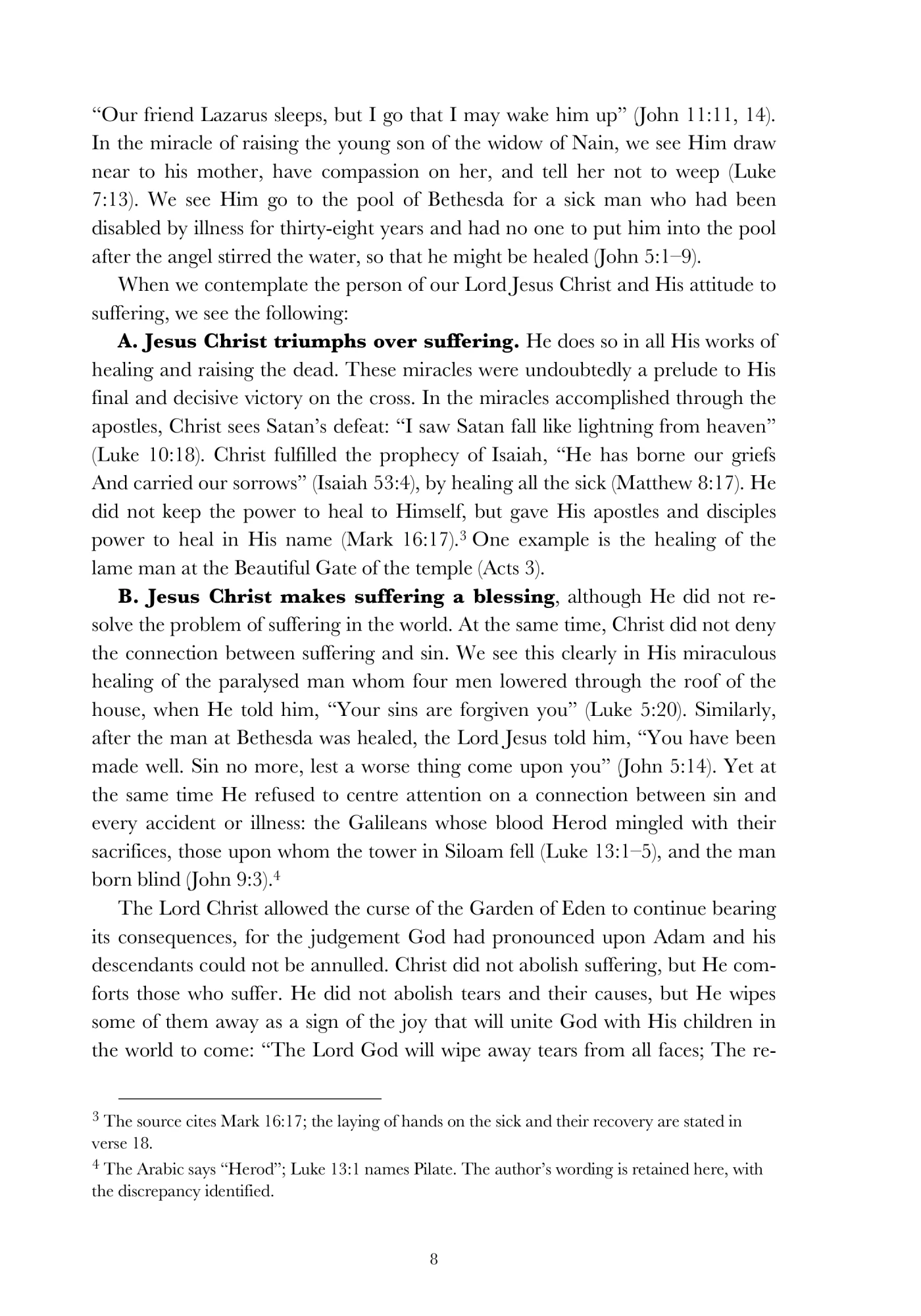 Suffering in the light of Christ