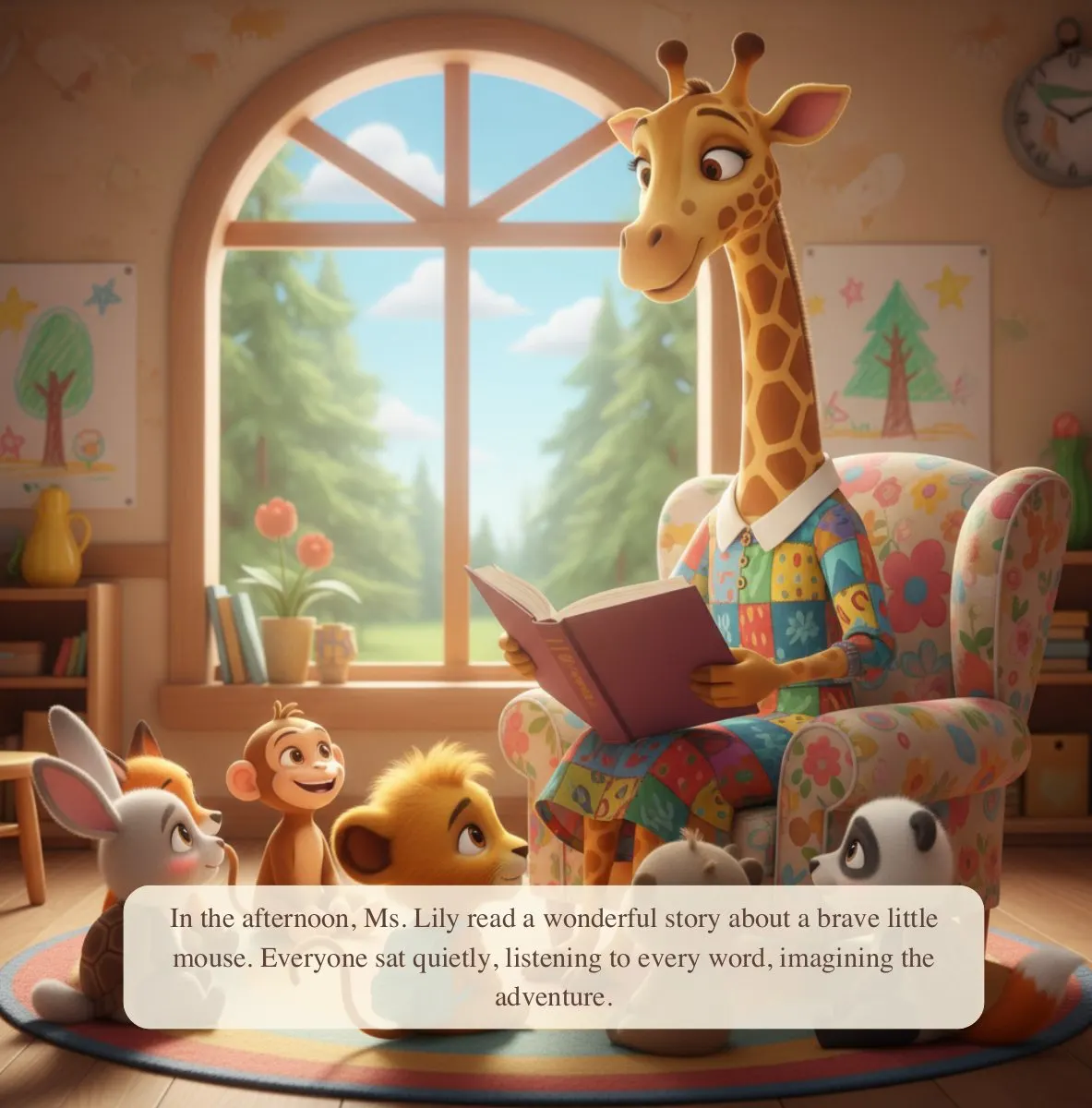 Interior preview page from First Day At School