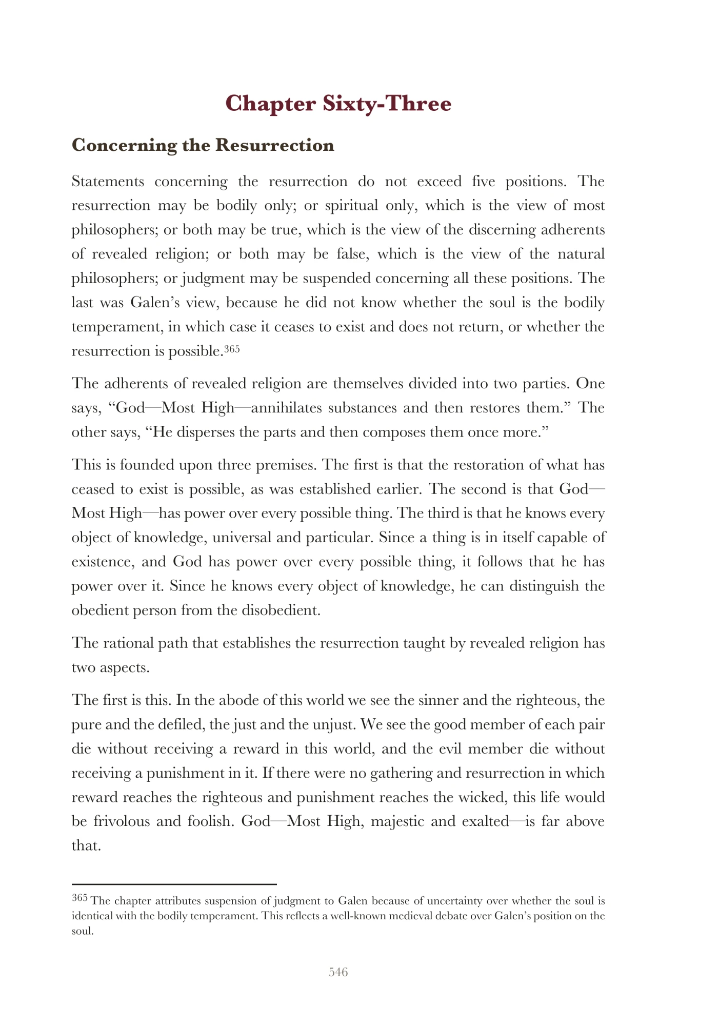 Chapter Sixty-Three: The resurrection
