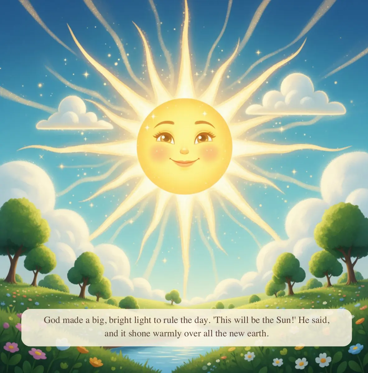 Interior preview page from God Made Everything - The Creation Story