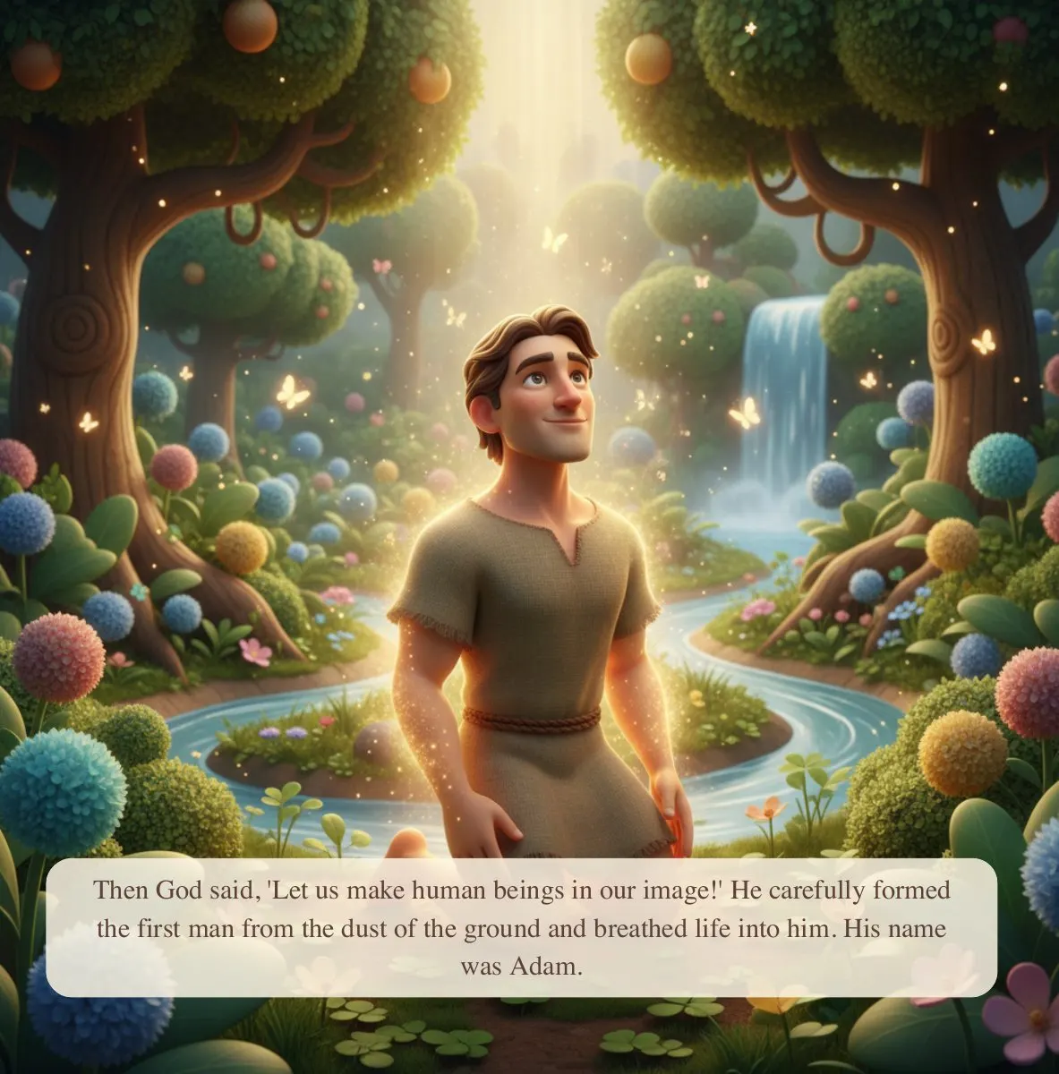 Interior preview page from God Made Everything - The Creation Story
