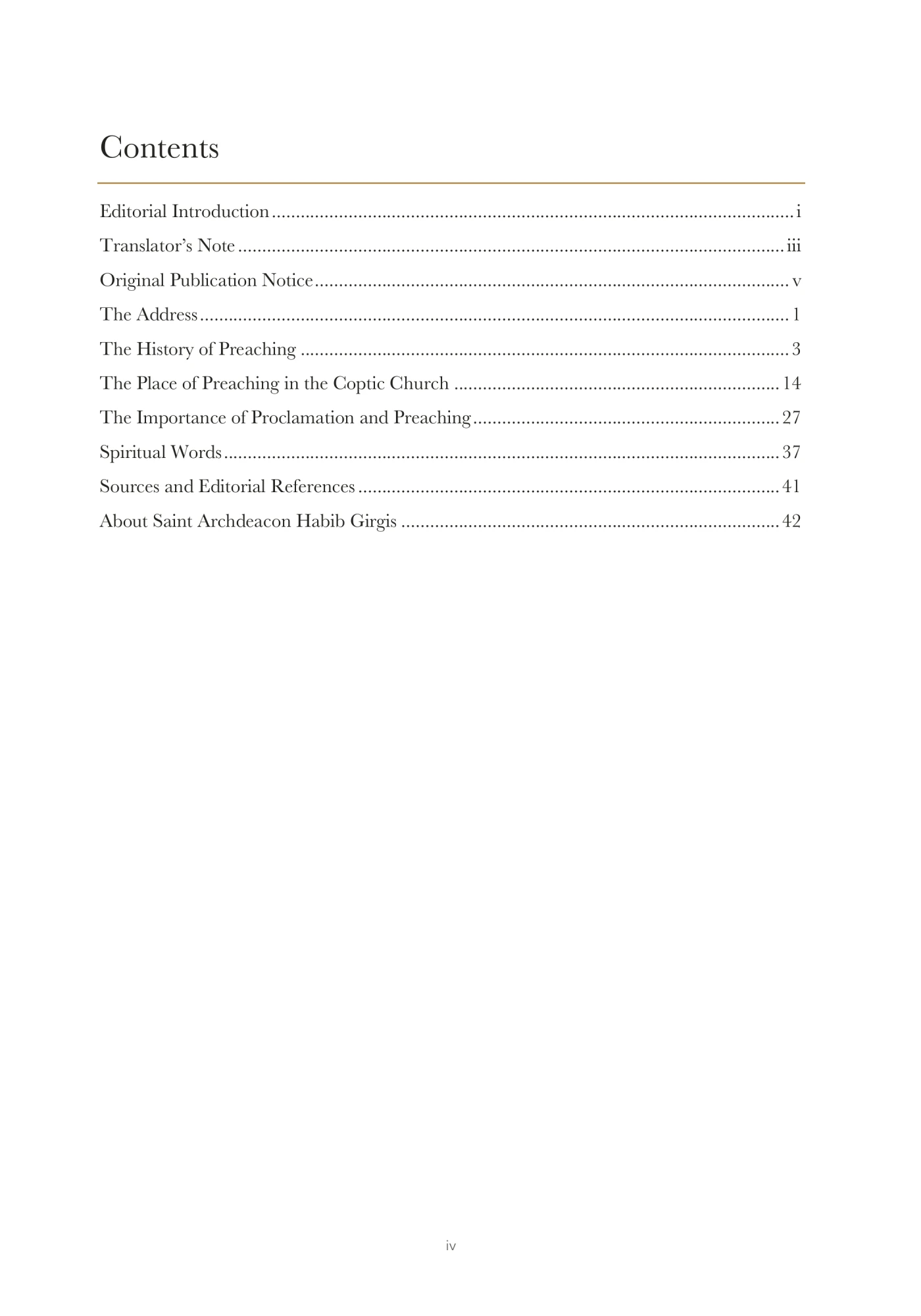 Contents
