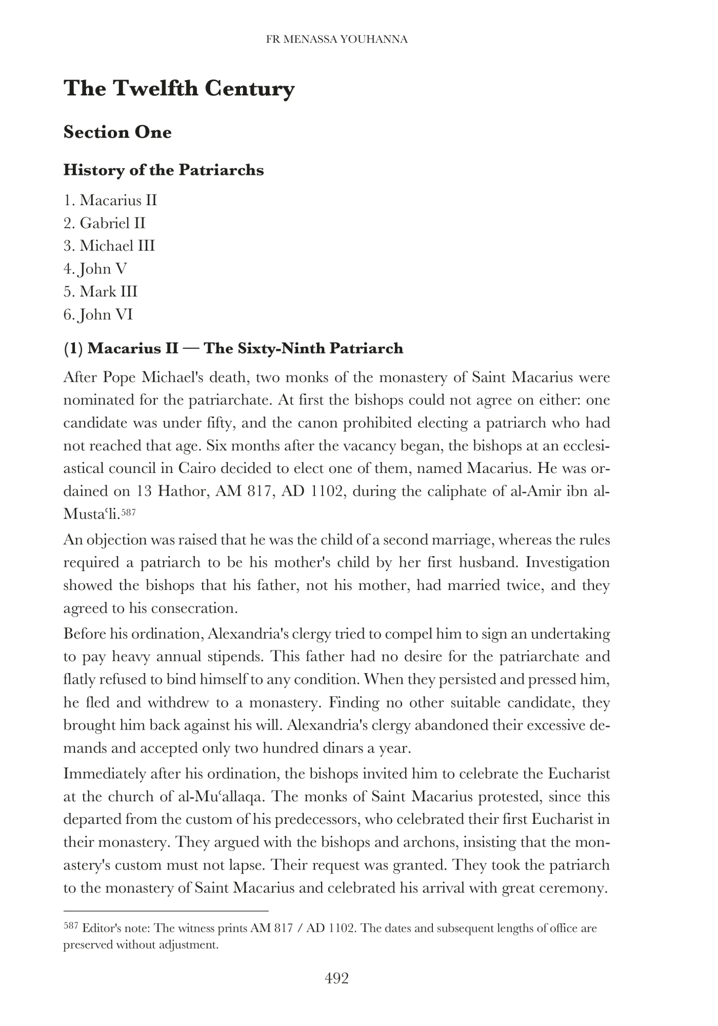 The twelfth century