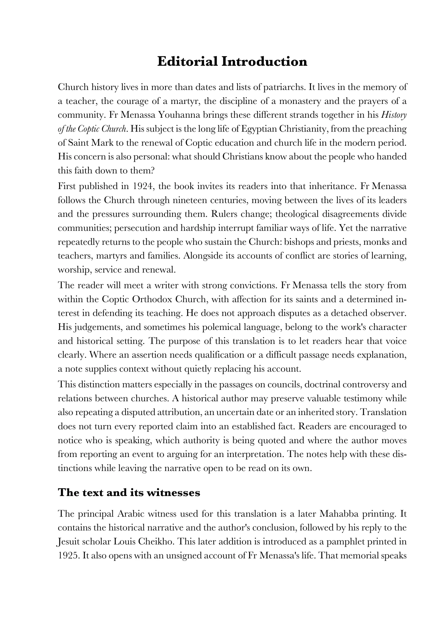 Editorial introduction