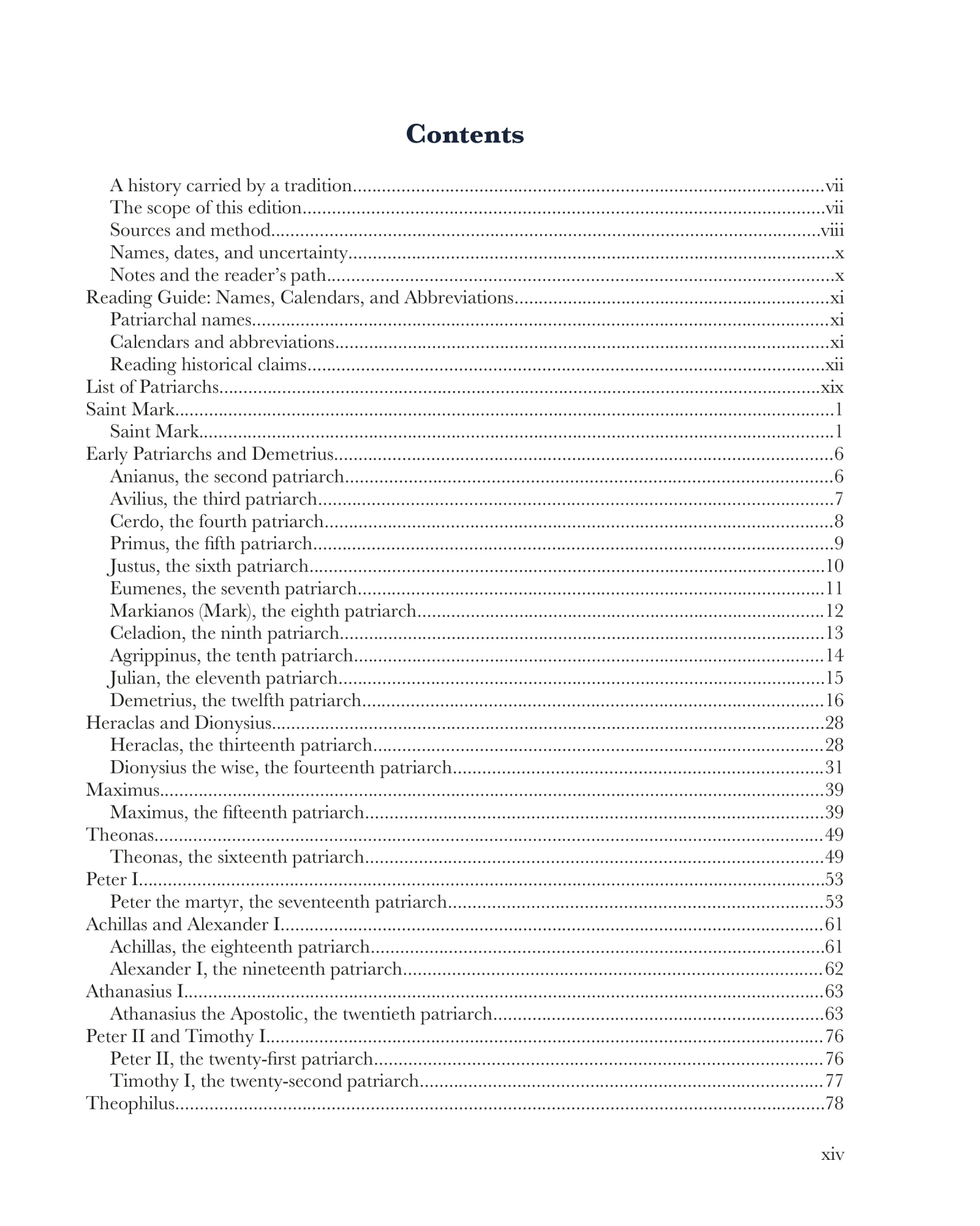 Contents