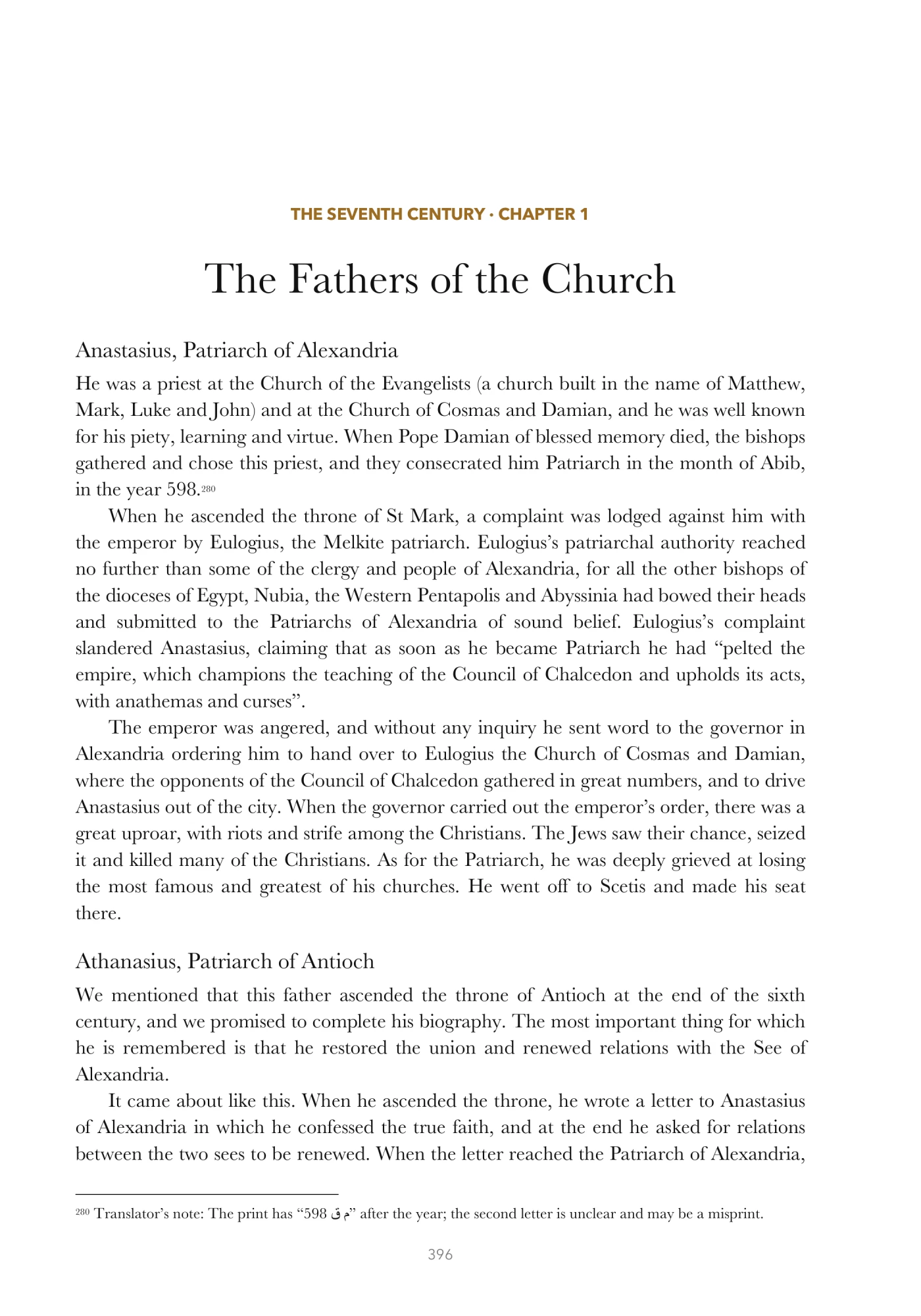 The Church in the seventh century