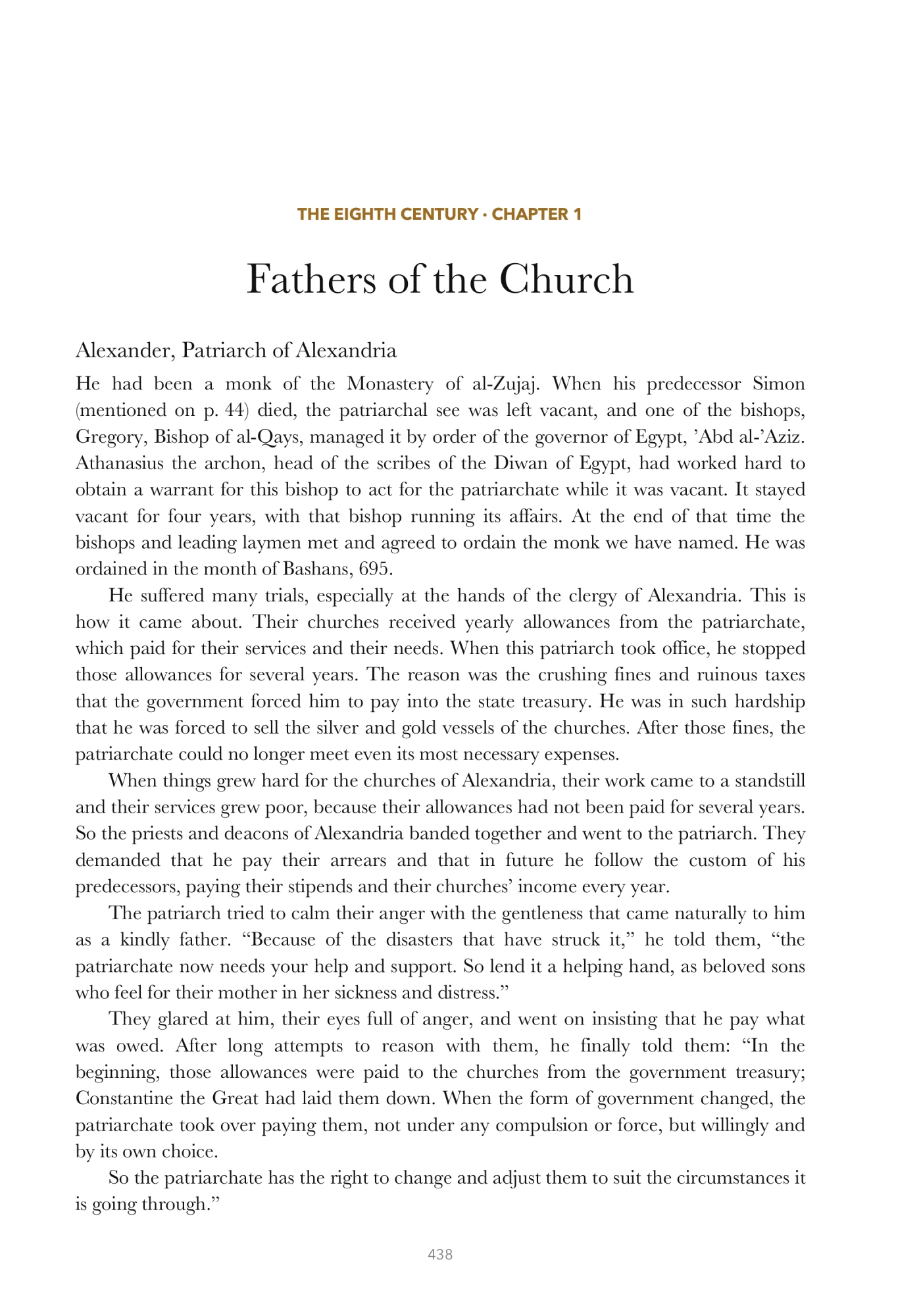 The Church in the eighth century