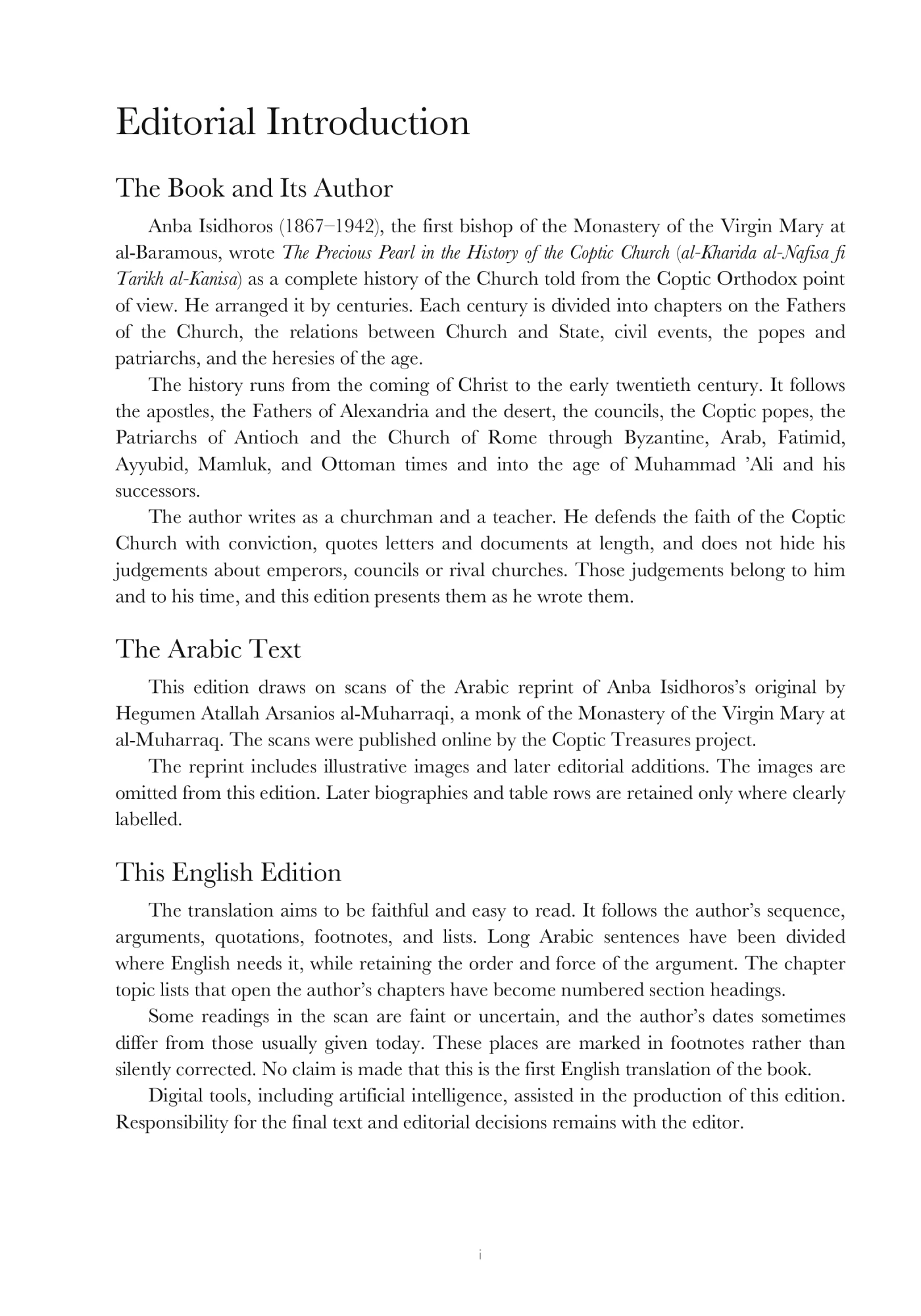 Editorial introduction and the author