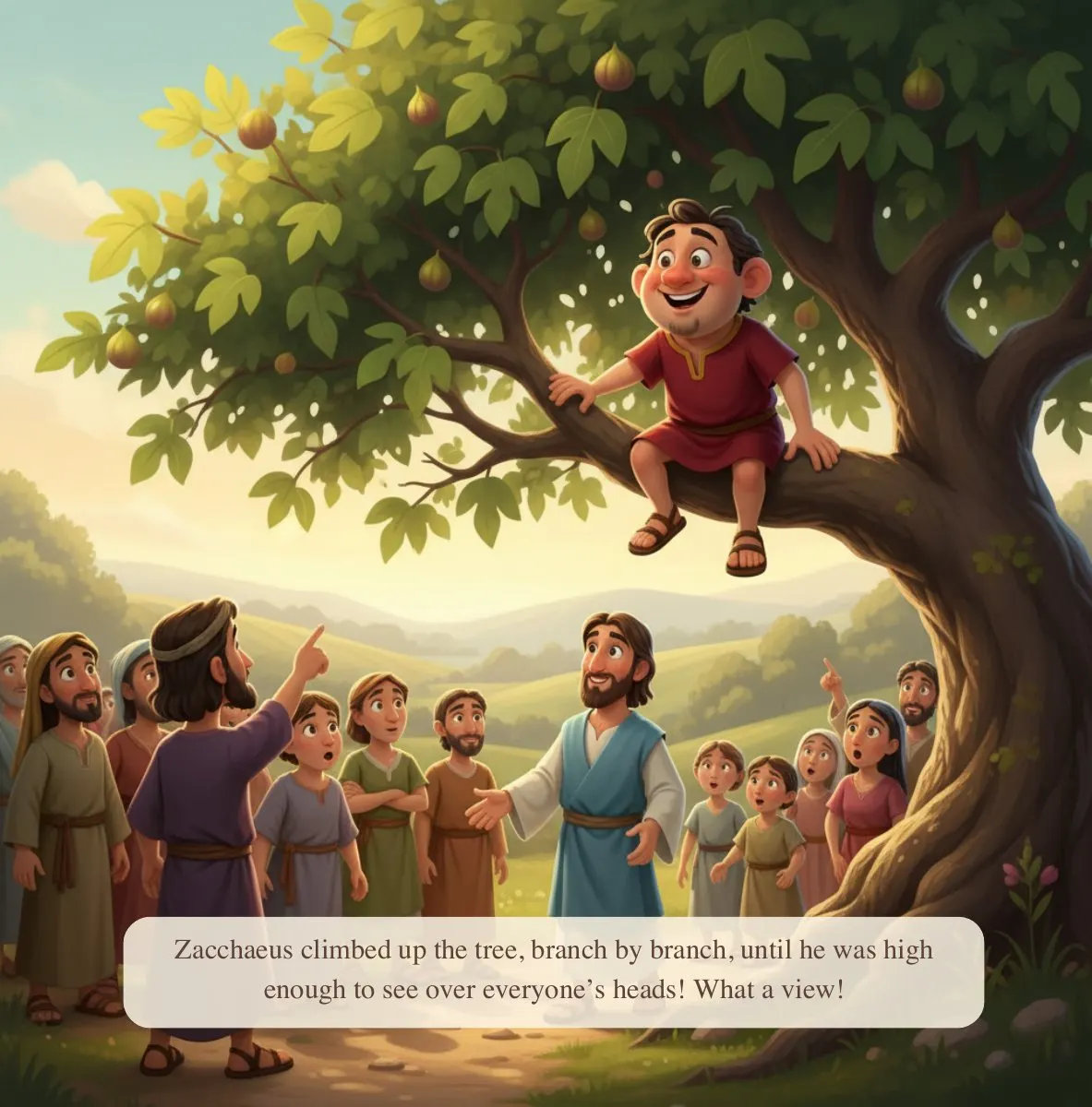 Interior preview page from Jesus and Zacchaeus