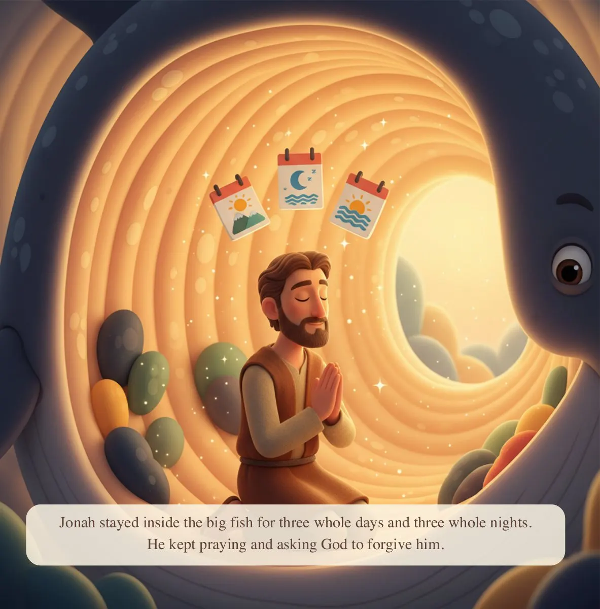 Interior preview page from Jonah and the Big Fish