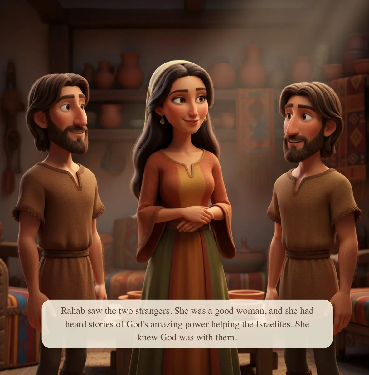 Interior preview page from Joshua and the Wall of Jericho