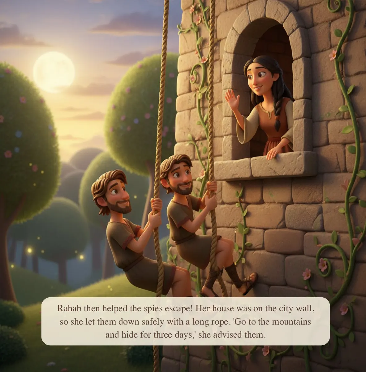 Interior preview page from Joshua and the Wall of Jericho