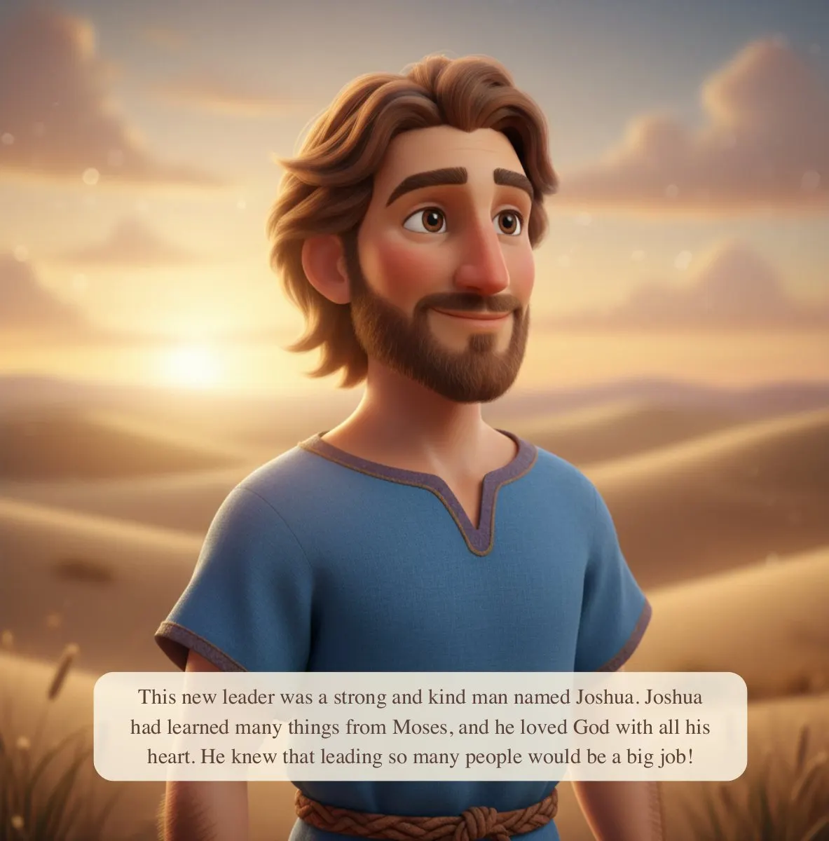 Interior preview page from Joshua and the Wall of Jericho