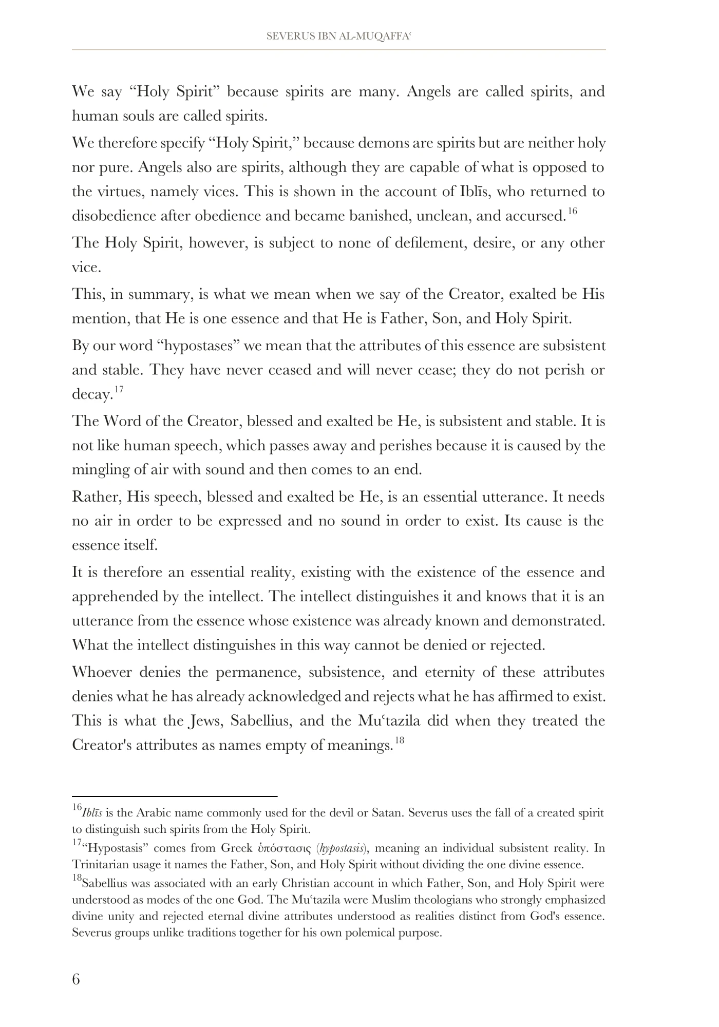 The Holy Spirit and the divine hypostases