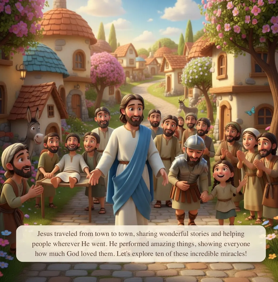 Interior preview page from Miracles of Jesus