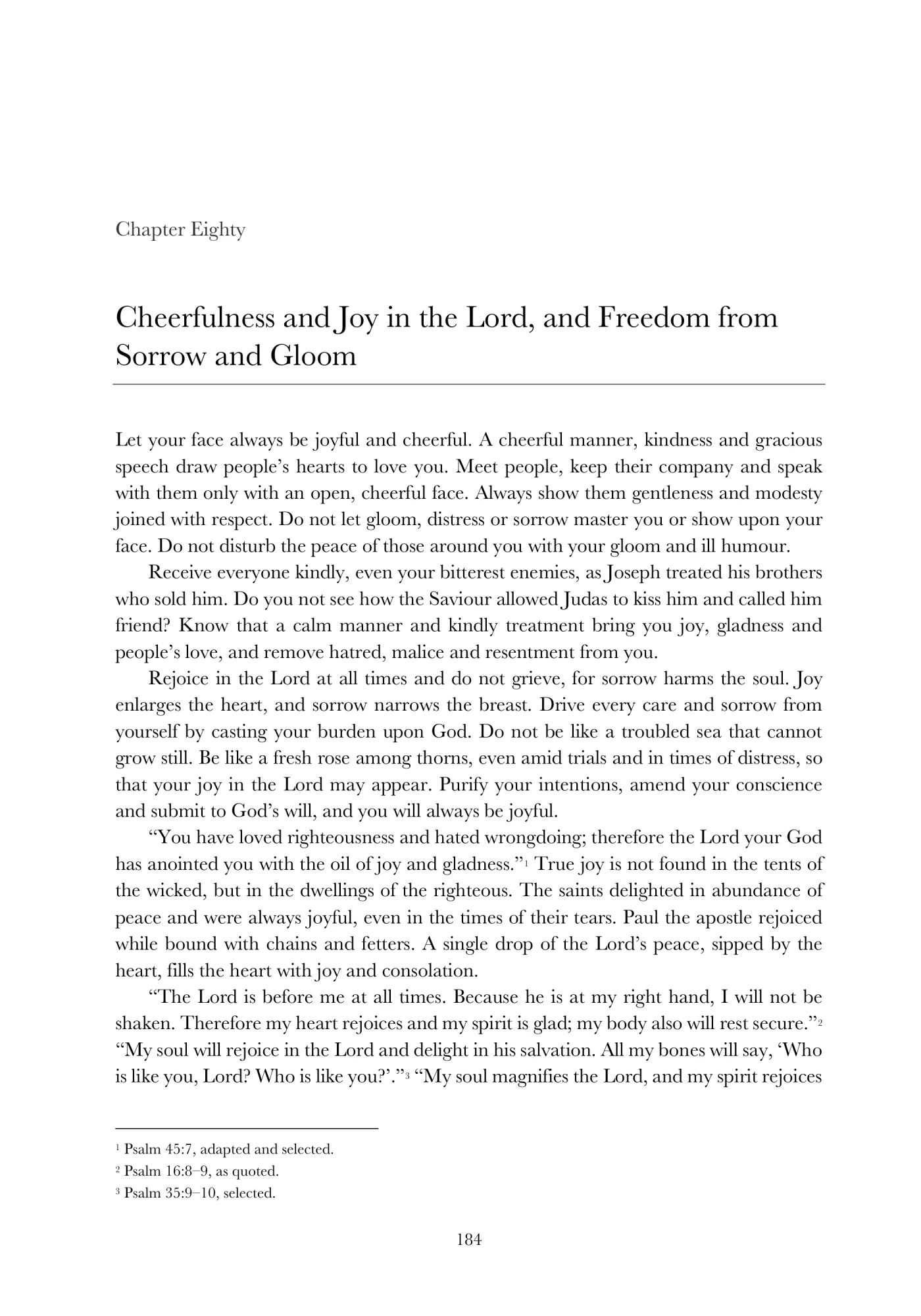 Cheerfulness and Joy in the Lord