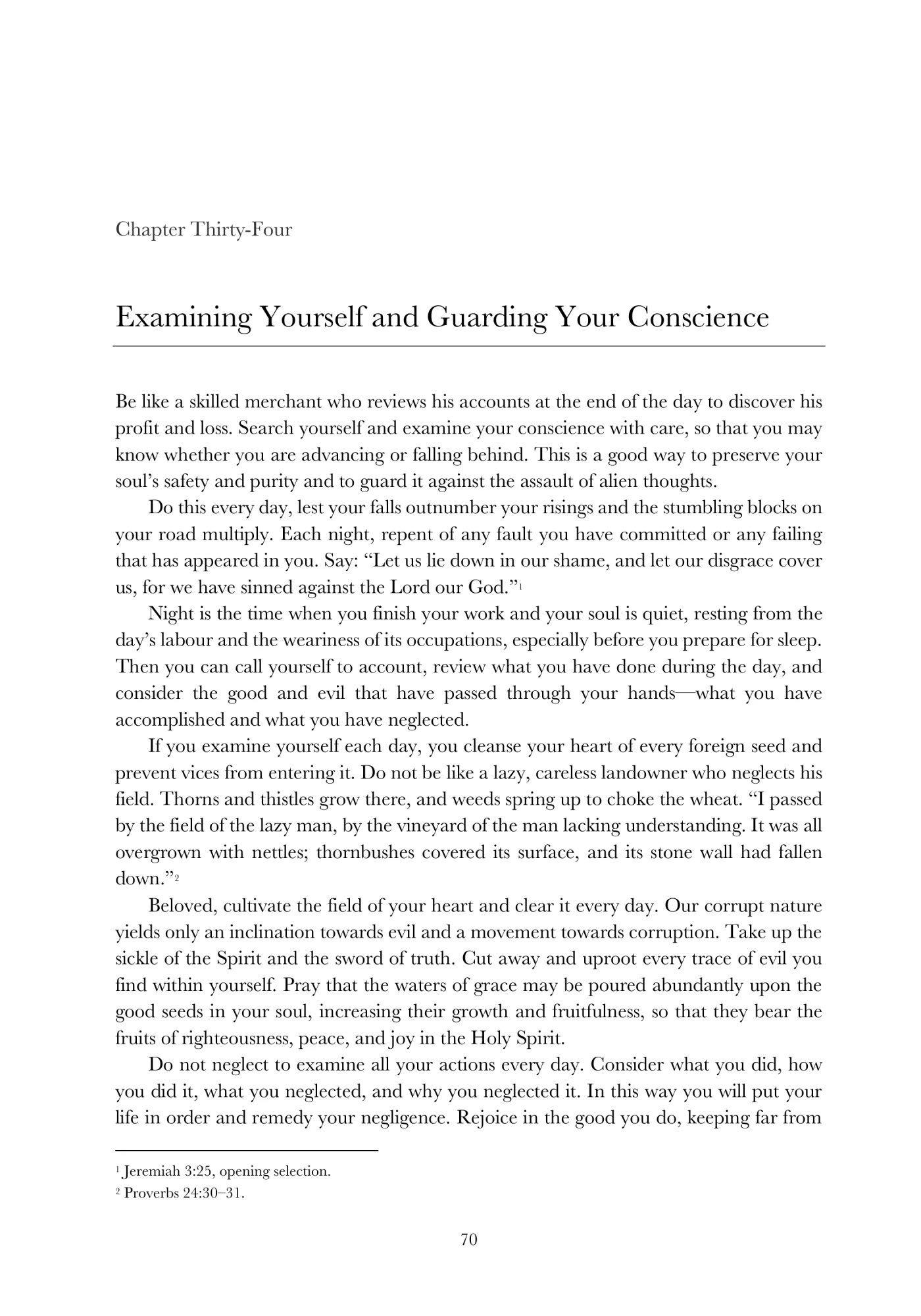 Examining Yourself and Guarding Your Conscience
