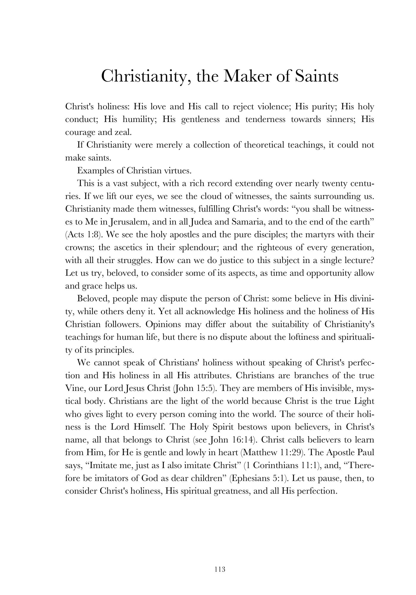 Christ and the saints