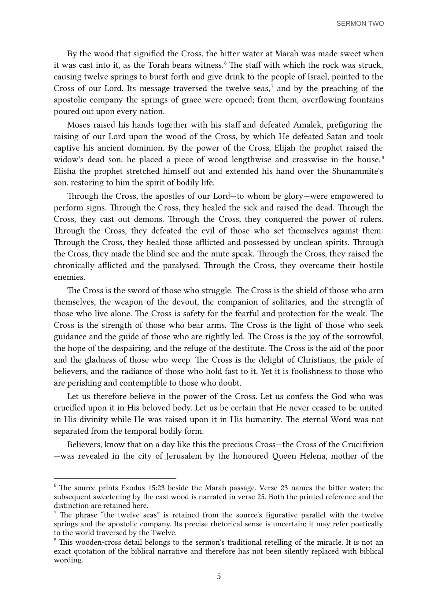 The Cross and the Waters of Marah