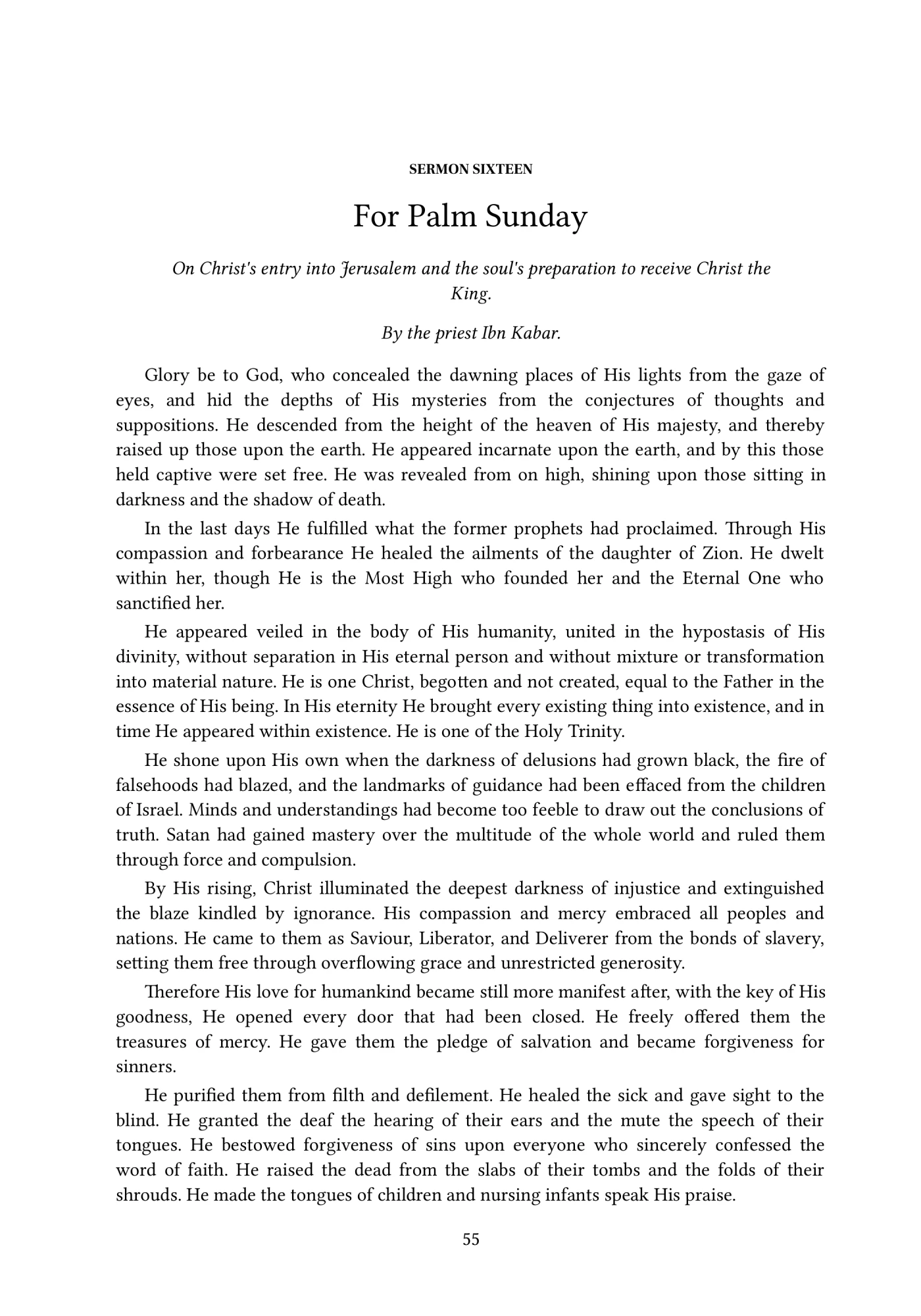Palm Sunday