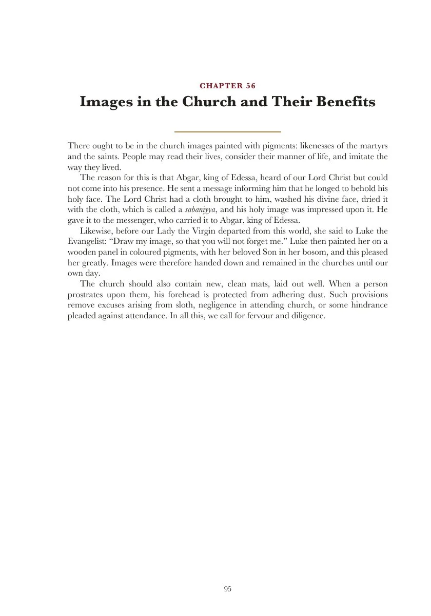 Chapter Fifty-Six — Images in the Church