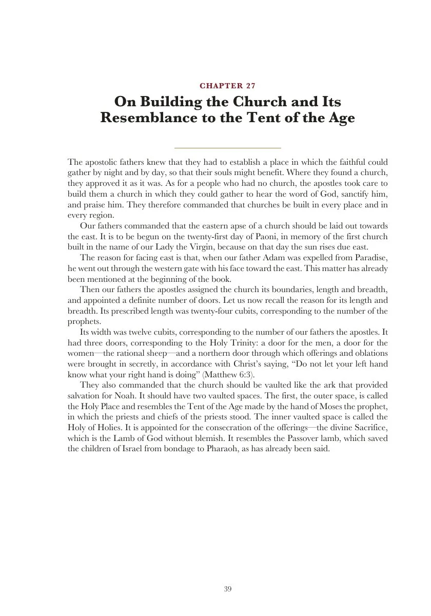 Chapter Twenty-Seven — Building the Church and the Tent of the Age