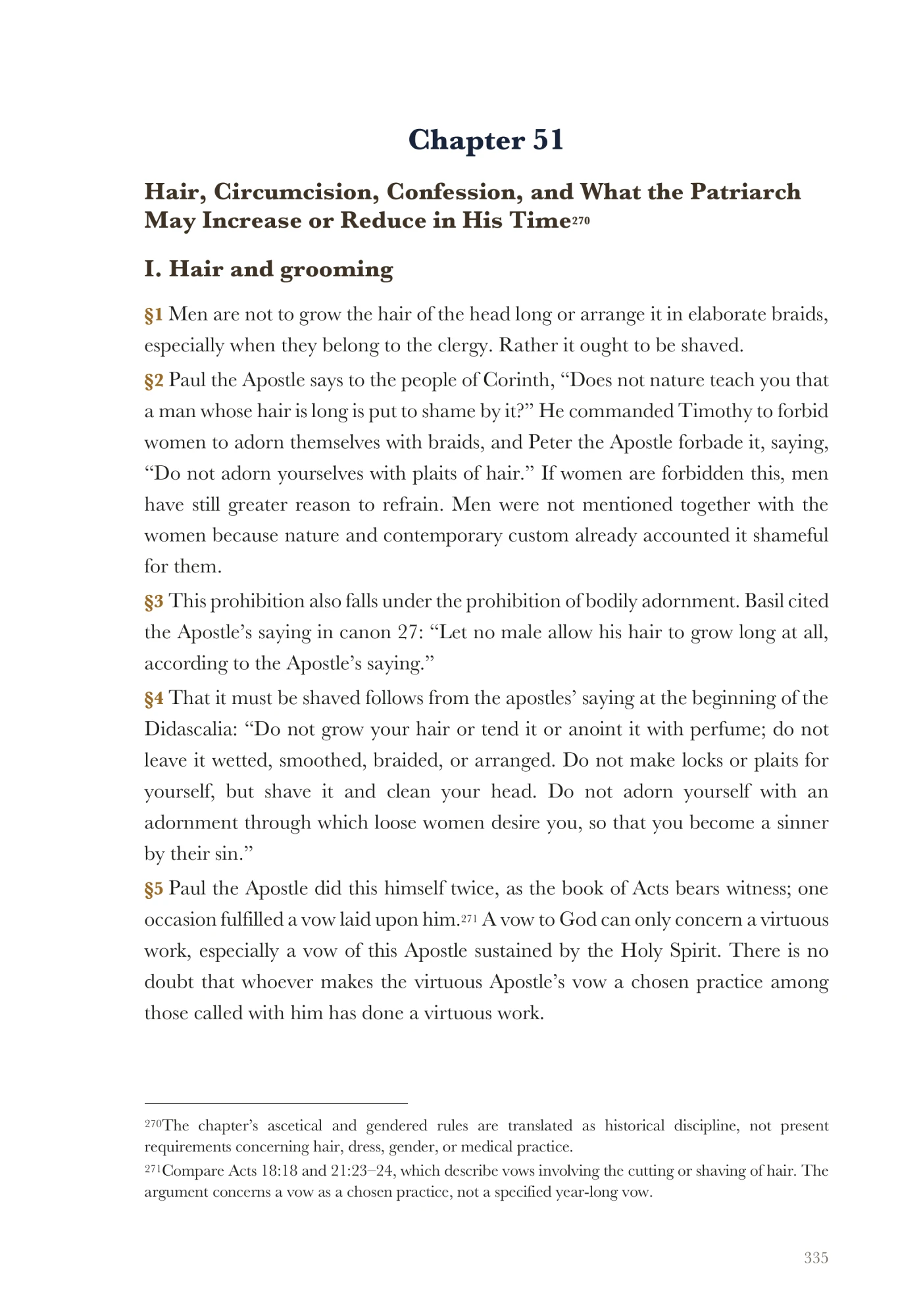 Confession and the patriarch's discretion