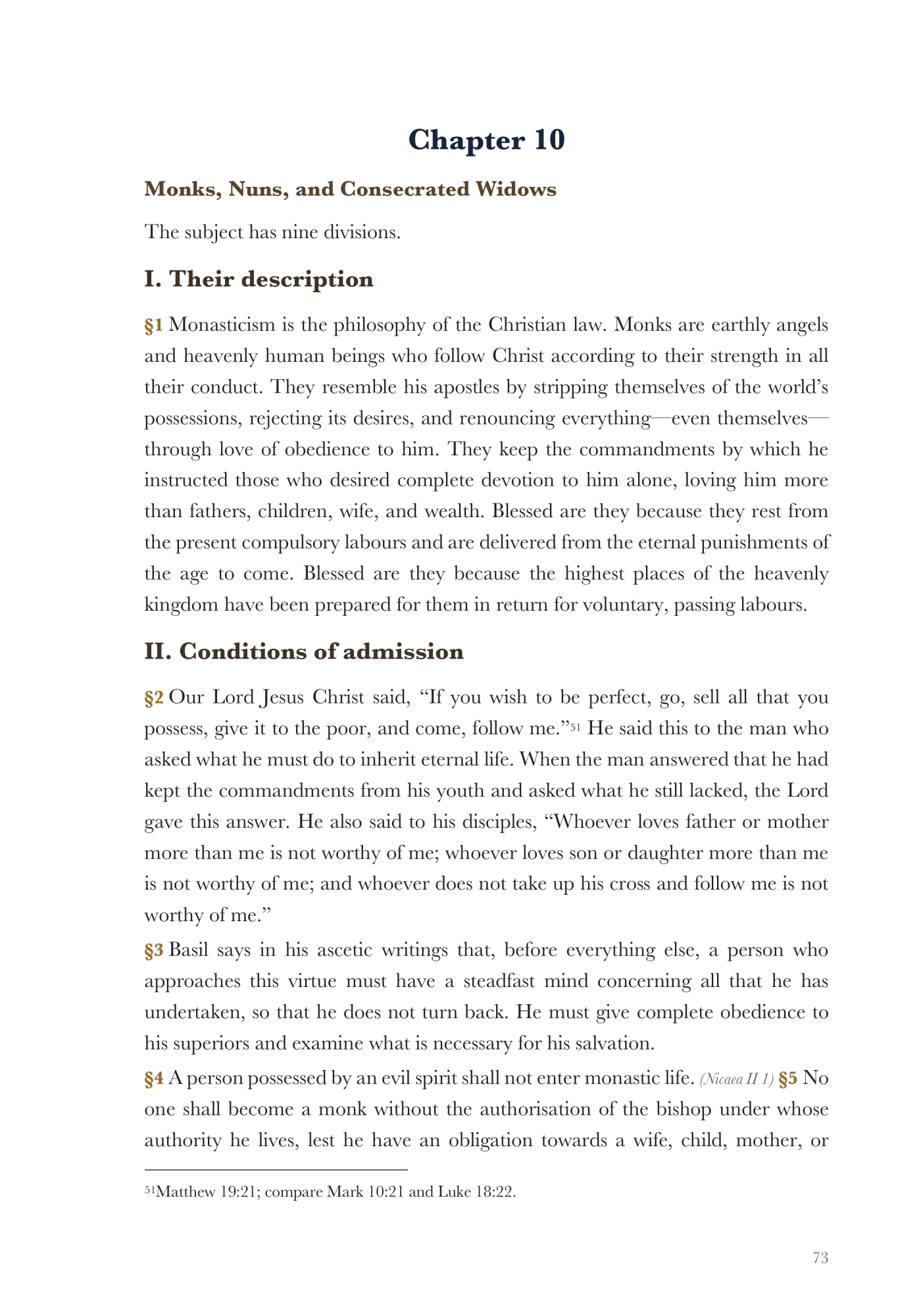 Monks, nuns, and consecrated widows