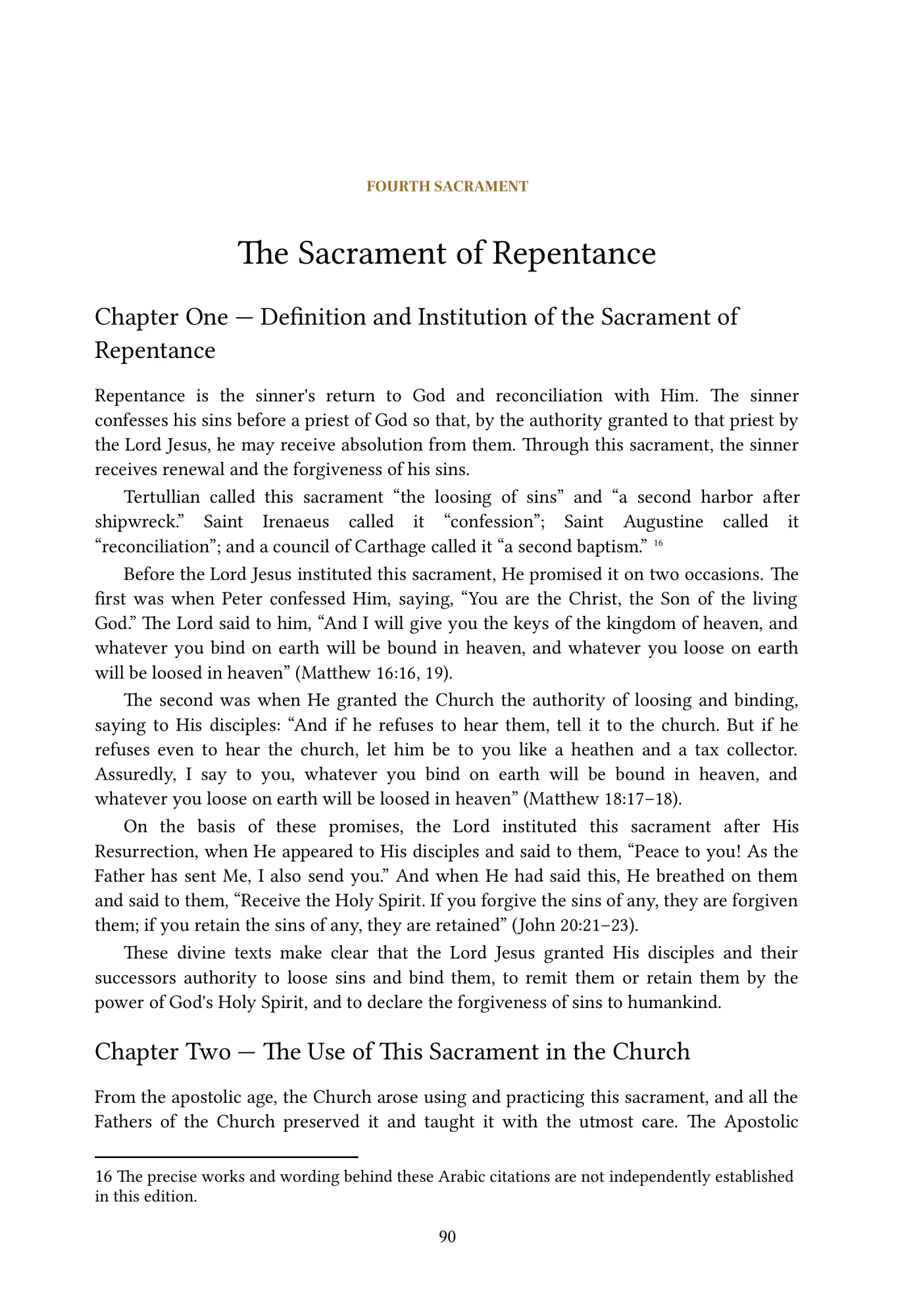 The Sacrament of Repentance