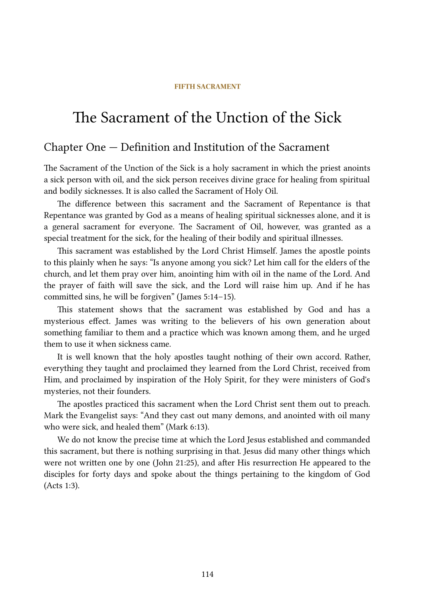 The Unction of the Sick