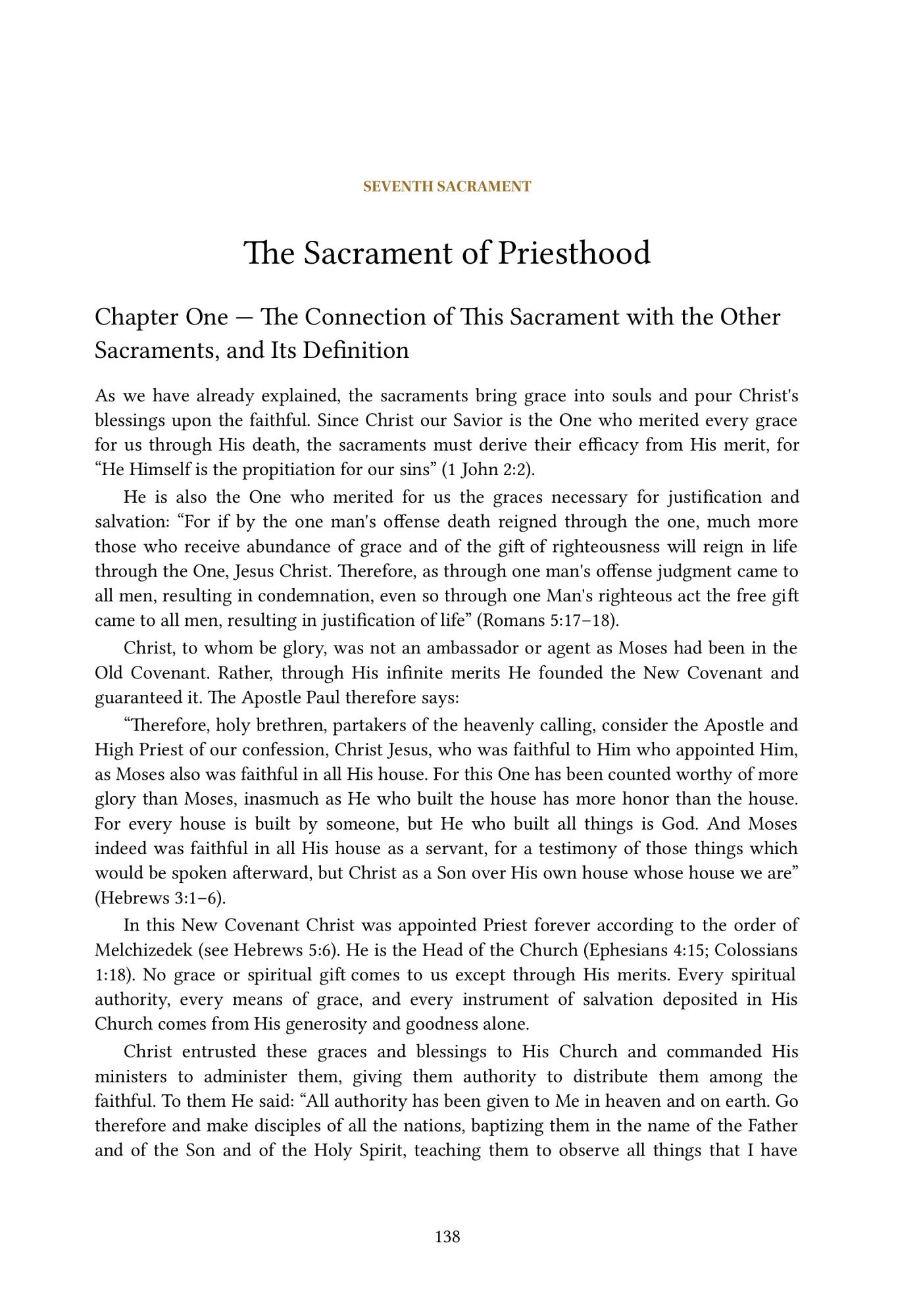 The Sacrament of Priesthood