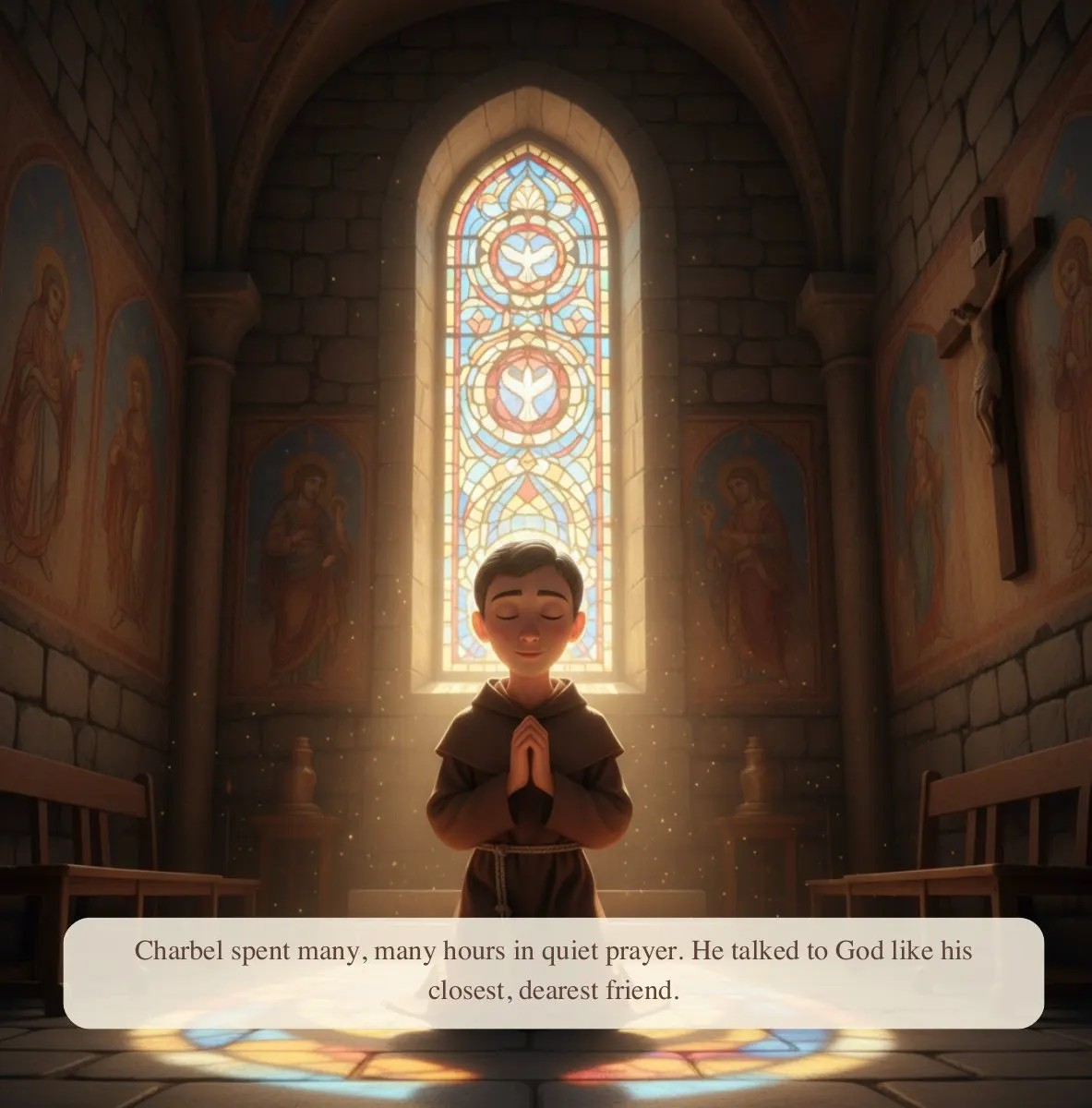 Interior preview page from St Charbel