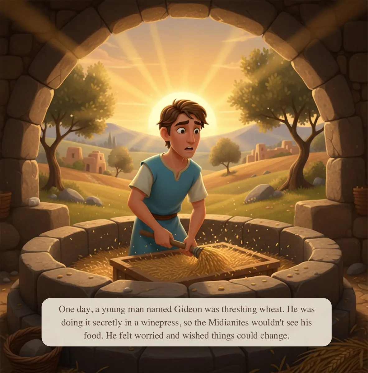 Interior preview page from Story of Gideon