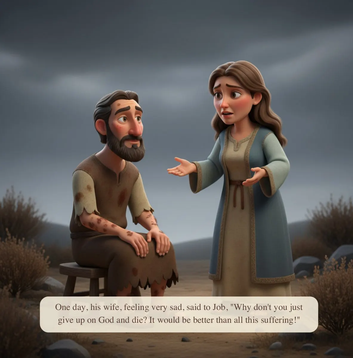 Interior preview page from Story of Job