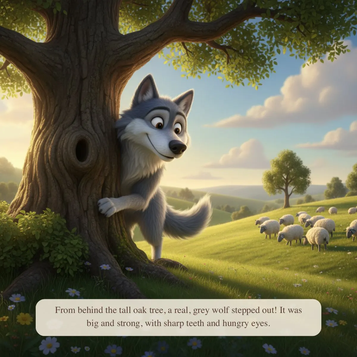 Interior preview page from The Boy Who Cried Wolf