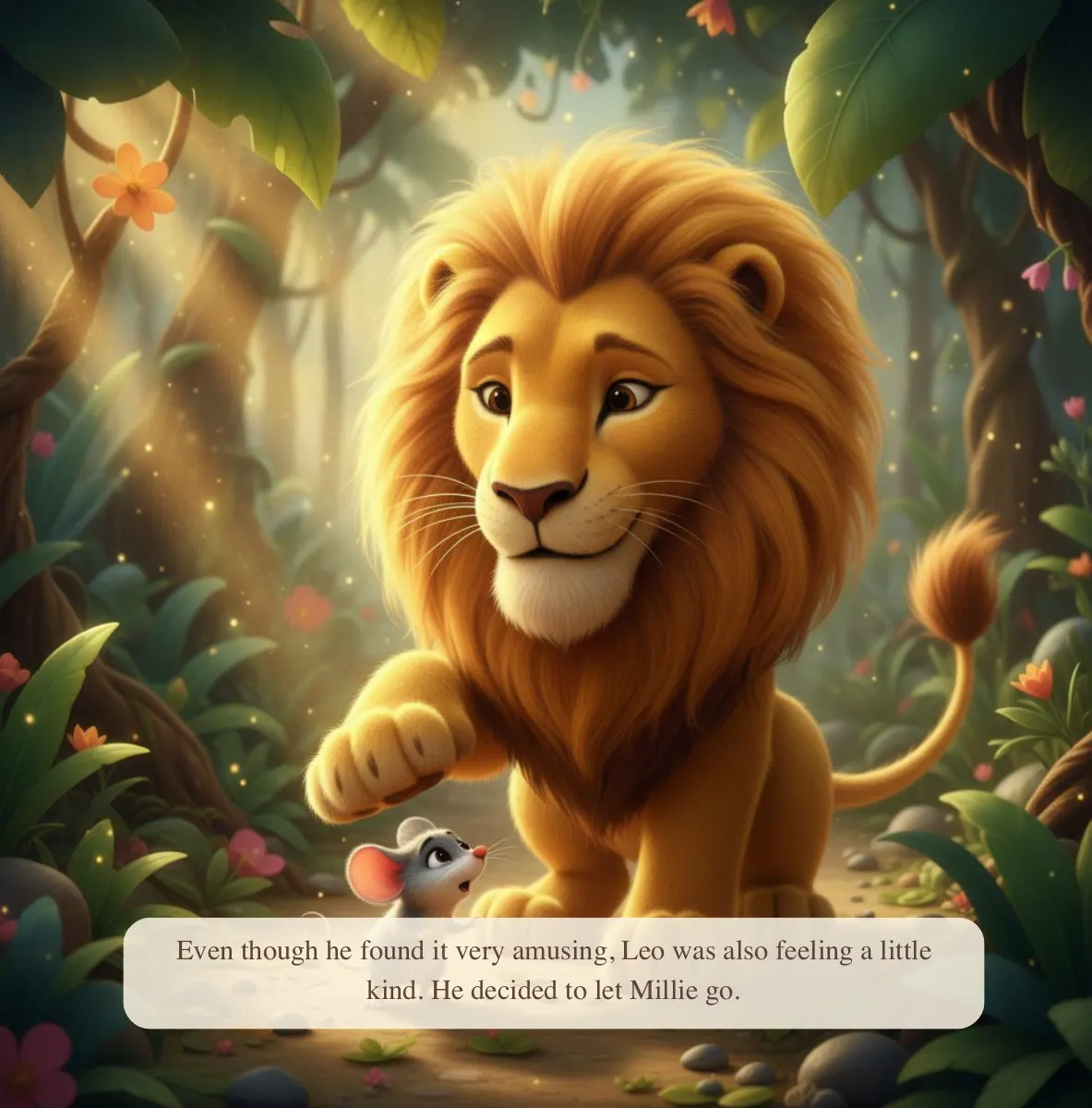 Interior preview page from The Lion And The Mouse