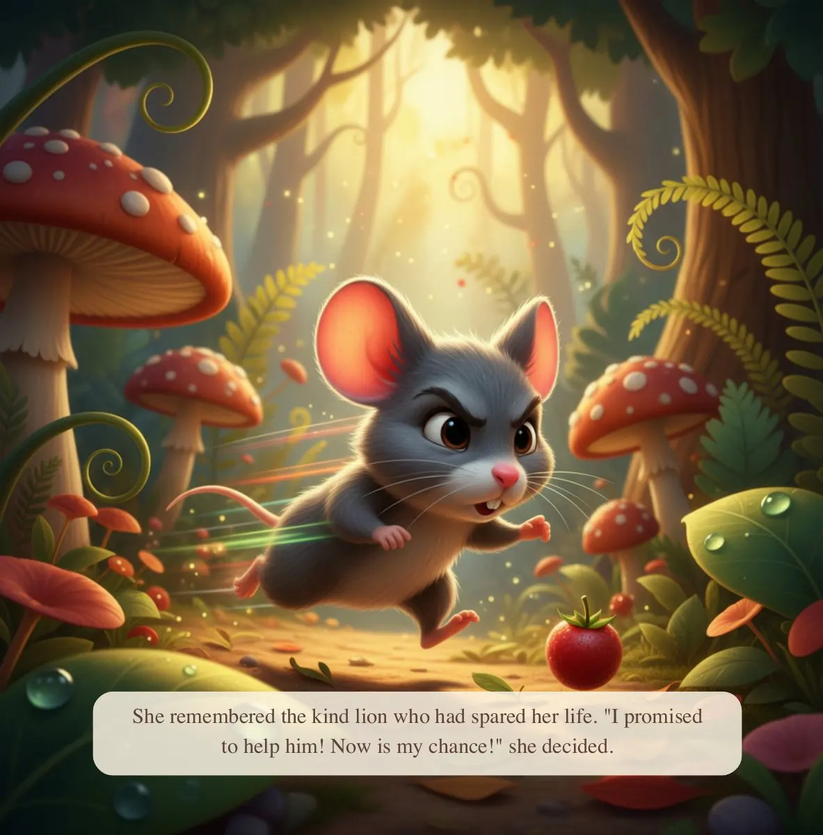 Interior preview page from The Lion And The Mouse