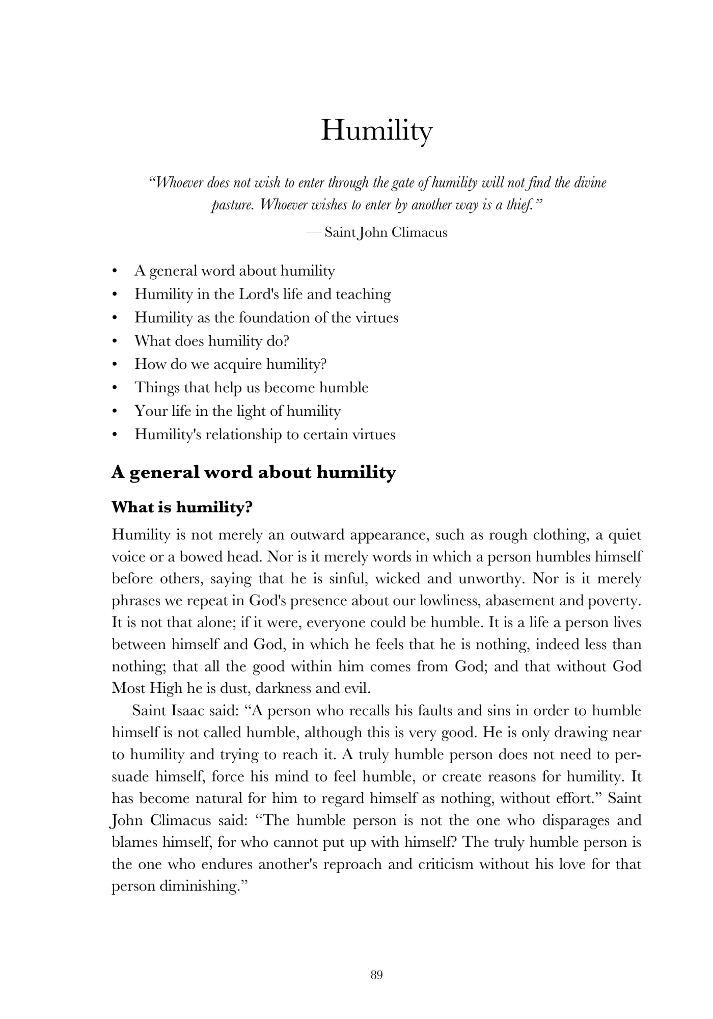 Humility