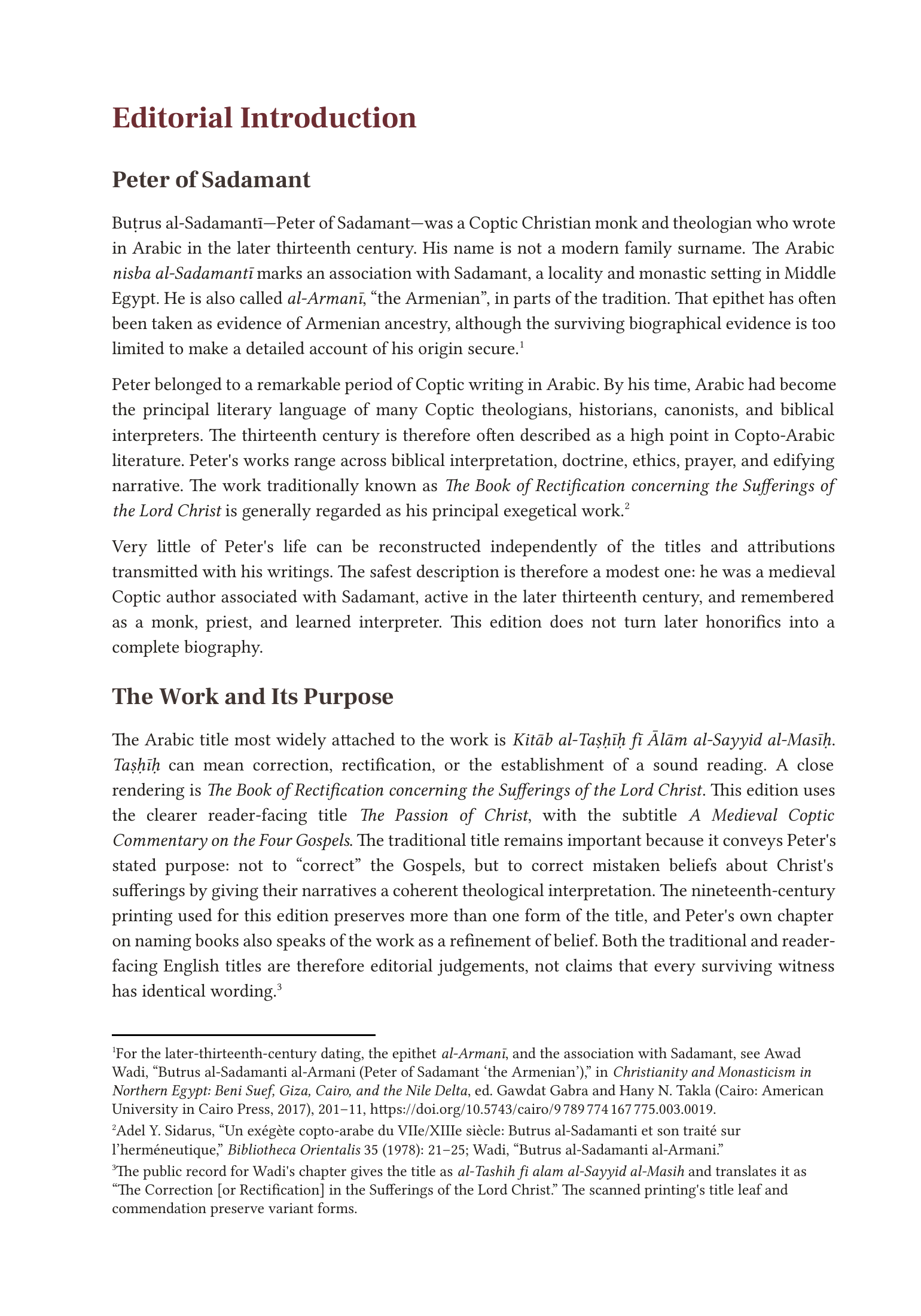 Editorial introduction