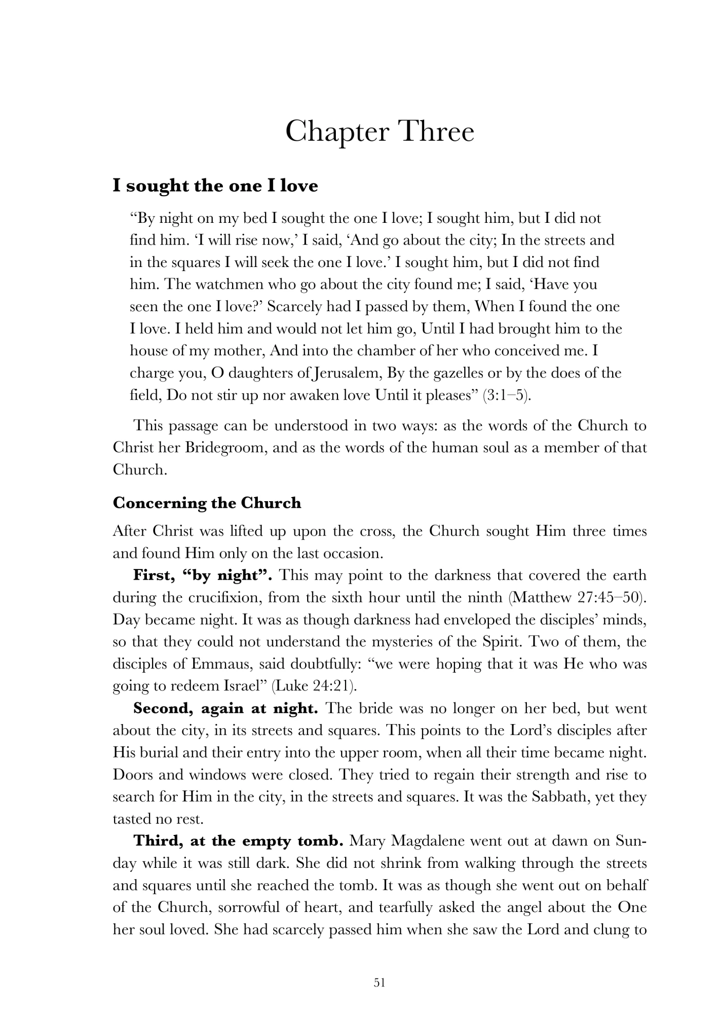 Song of Songs: chapter three
