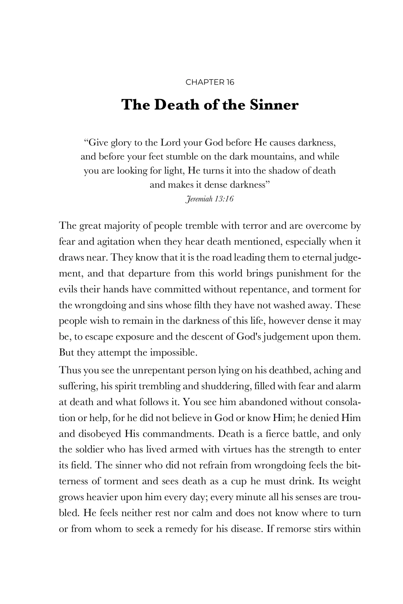 The death of the sinner