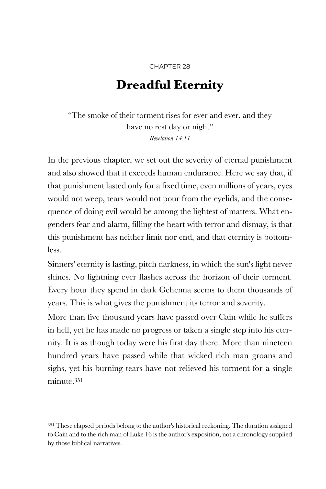 Dreadful eternity