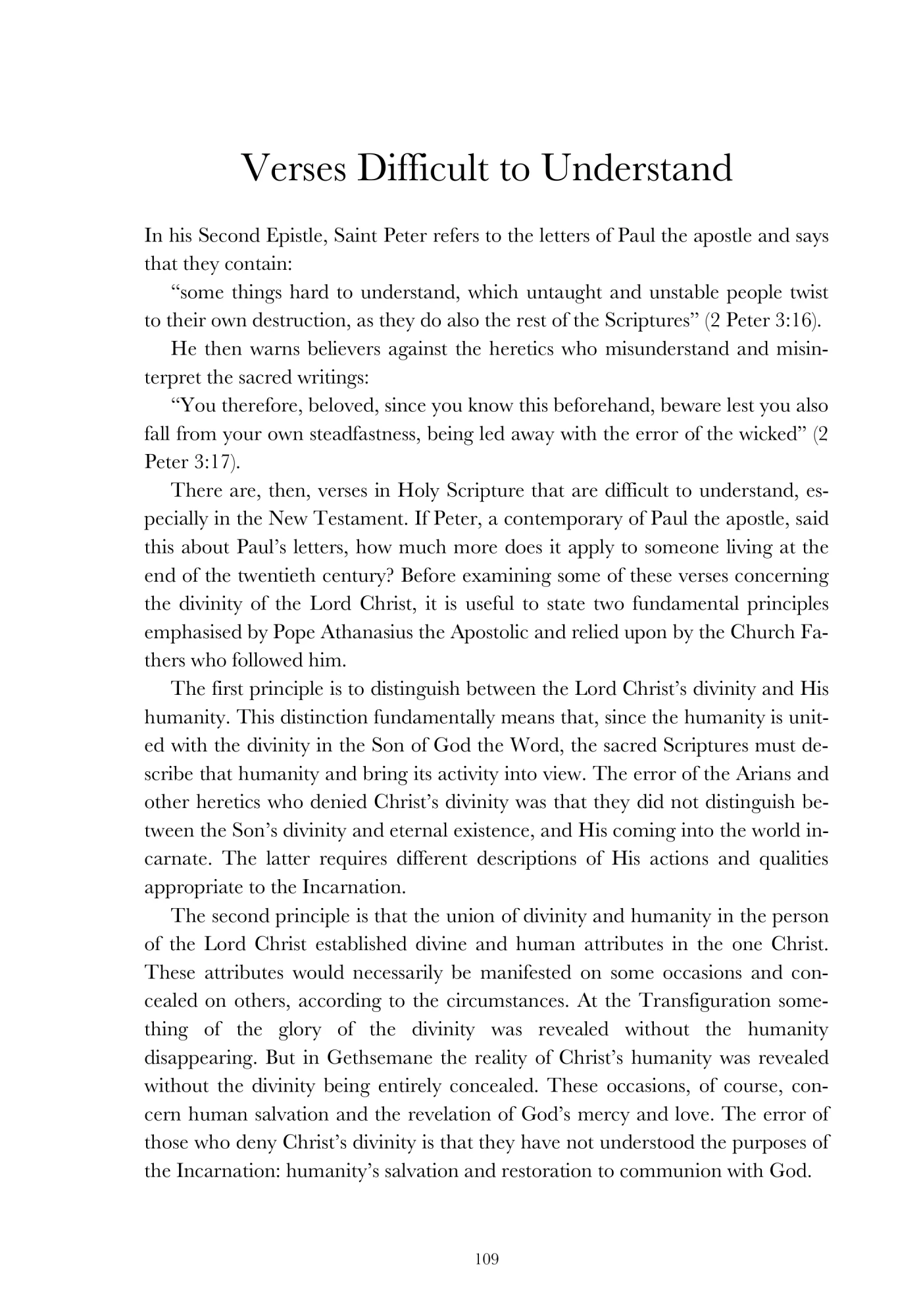Difficult passages about Christ